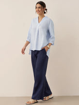 100% Linen Classic Pants LYON by LINTICO for women