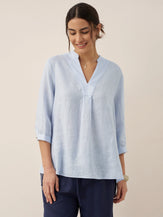 100% Linen Dress Shirt JOANNA by LINTICO for women
