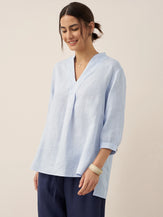 100% Linen Dress Shirt JOANNA by LINTICO for women