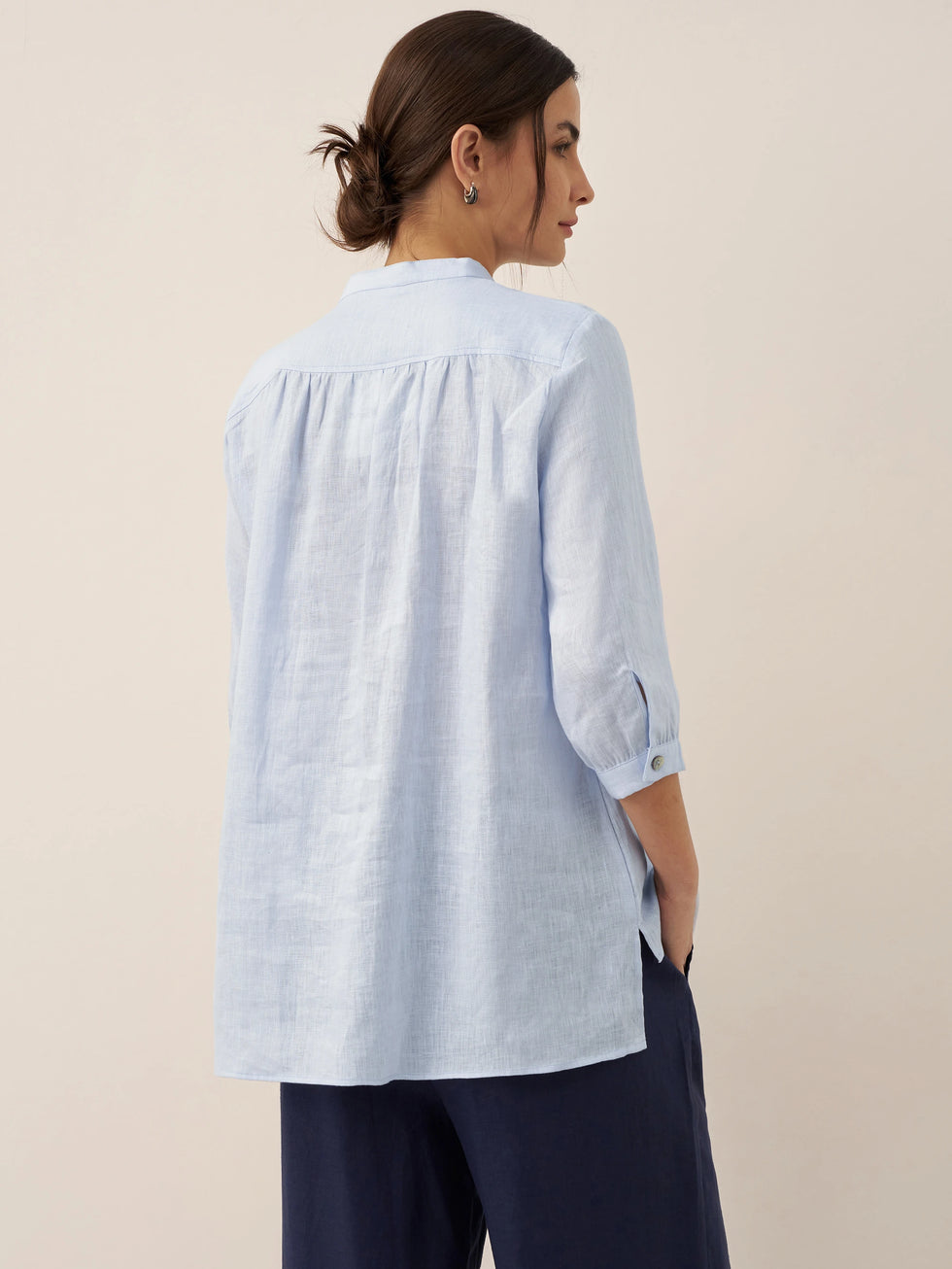 100% Linen Dress Shirt JOANNA by LINTICO for women