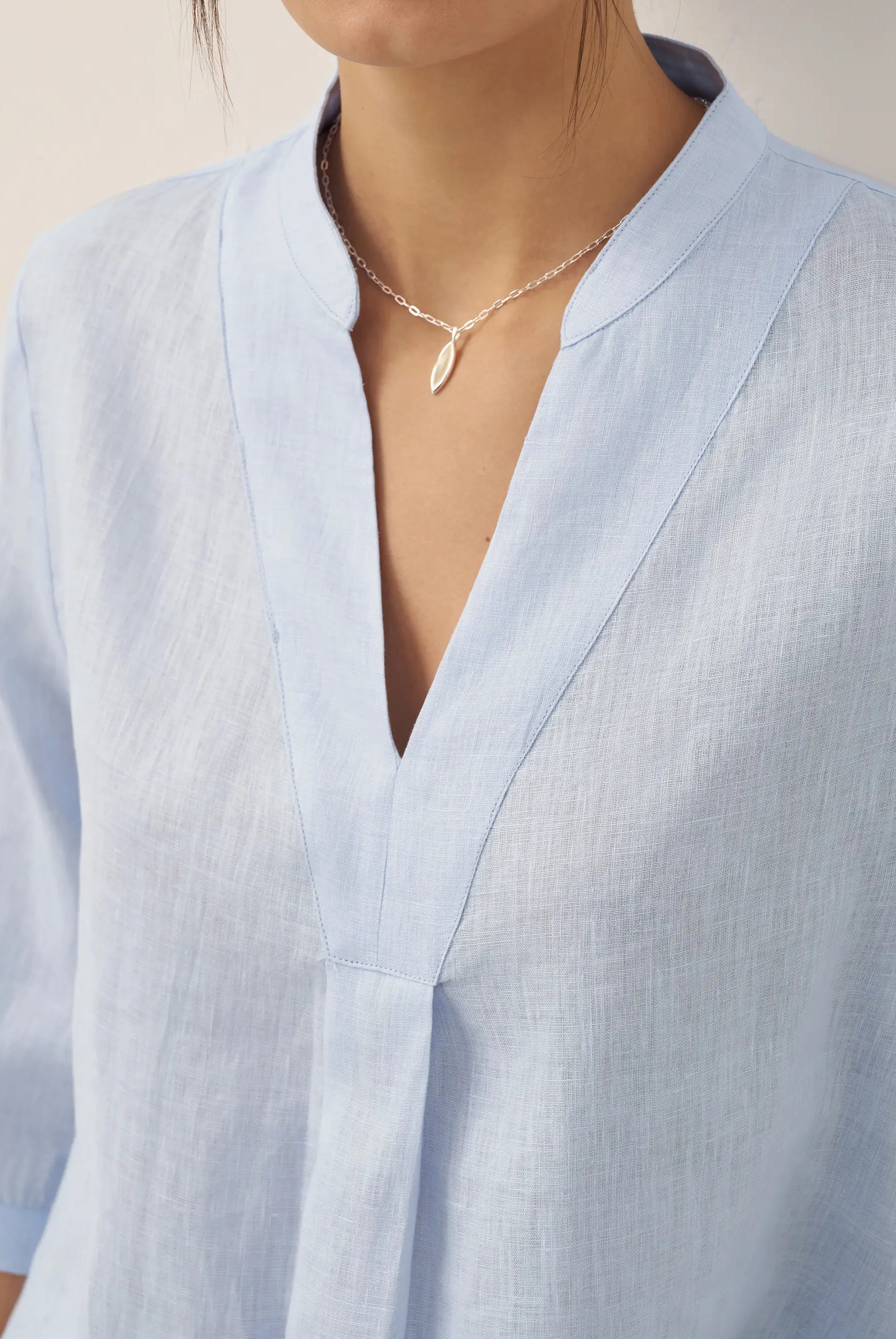 100% Linen Dress Shirt JOANNA by LINTICO for women