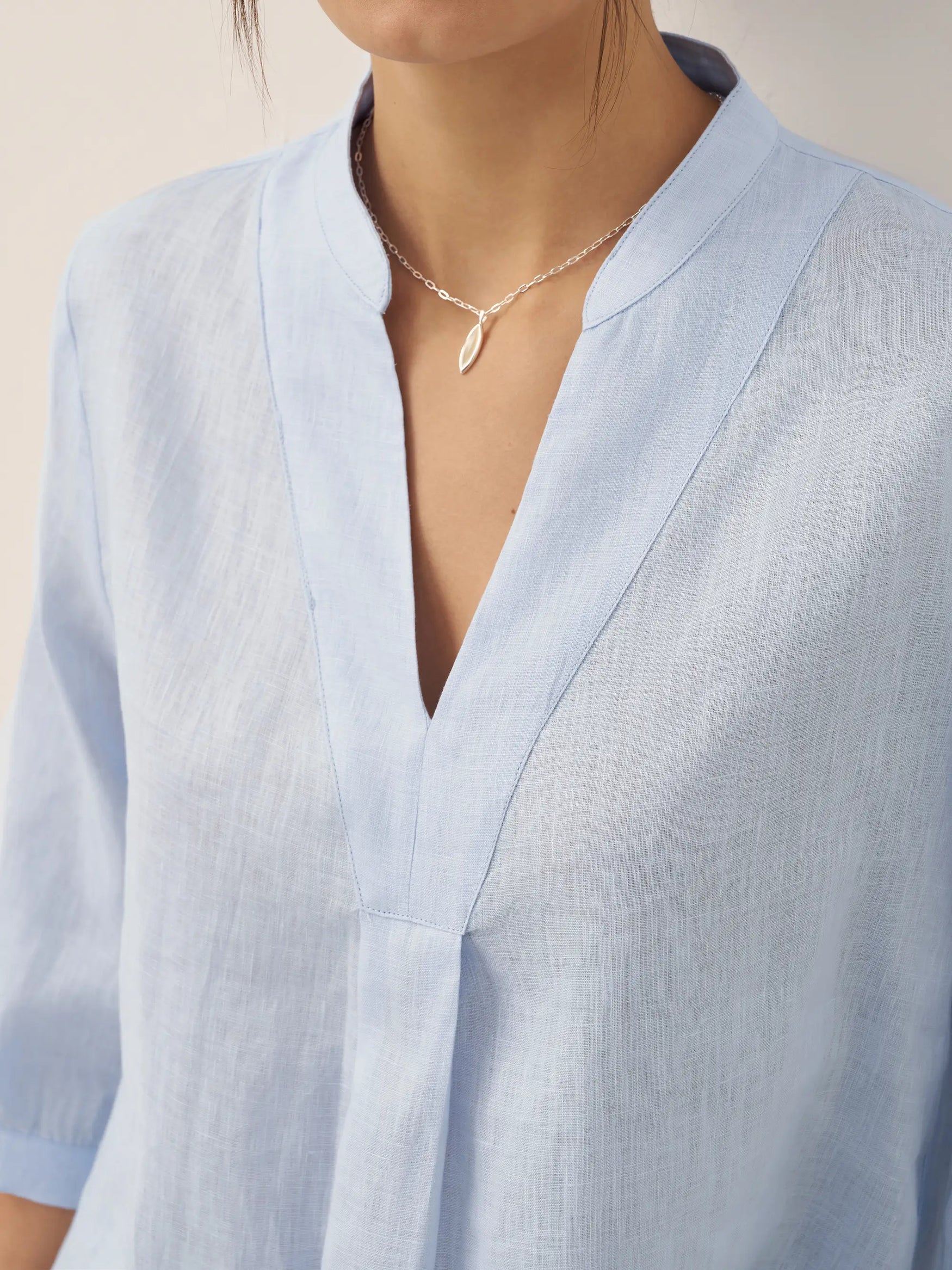 100% Linen Dress Shirt JOANNA by LINTICO for women