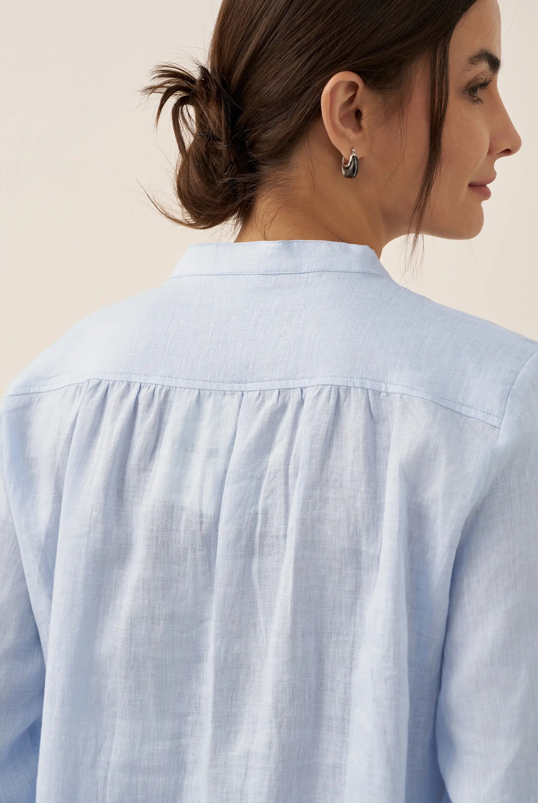 100% Linen Dress Shirt JOANNA by LINTICO for women