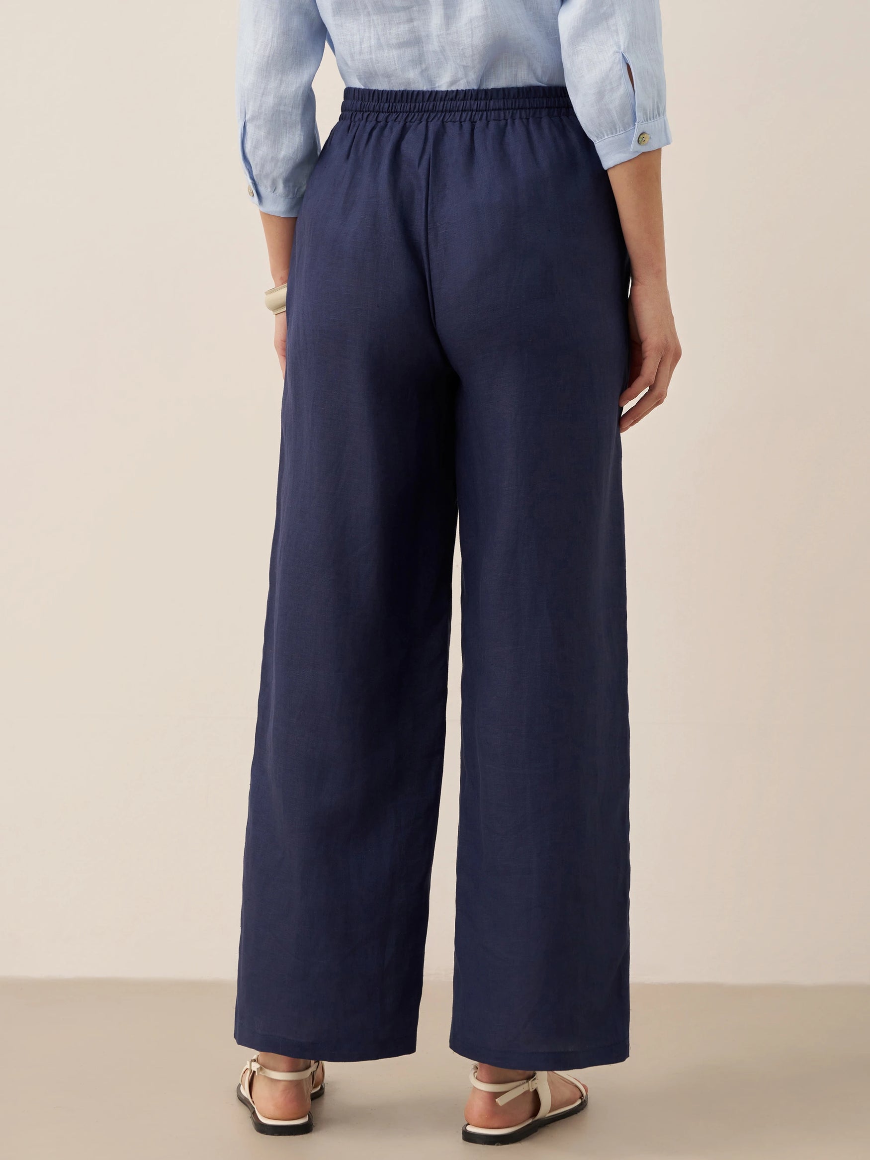 100% Linen Classic Pants LYON by LINTICO for women