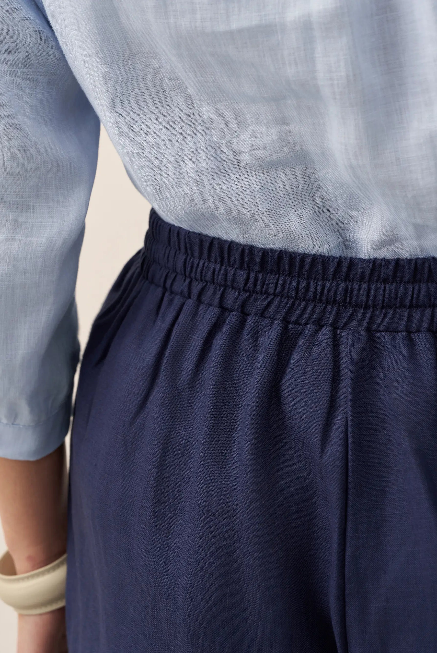 100% Linen Classic Pants LYON by LINTICO for women