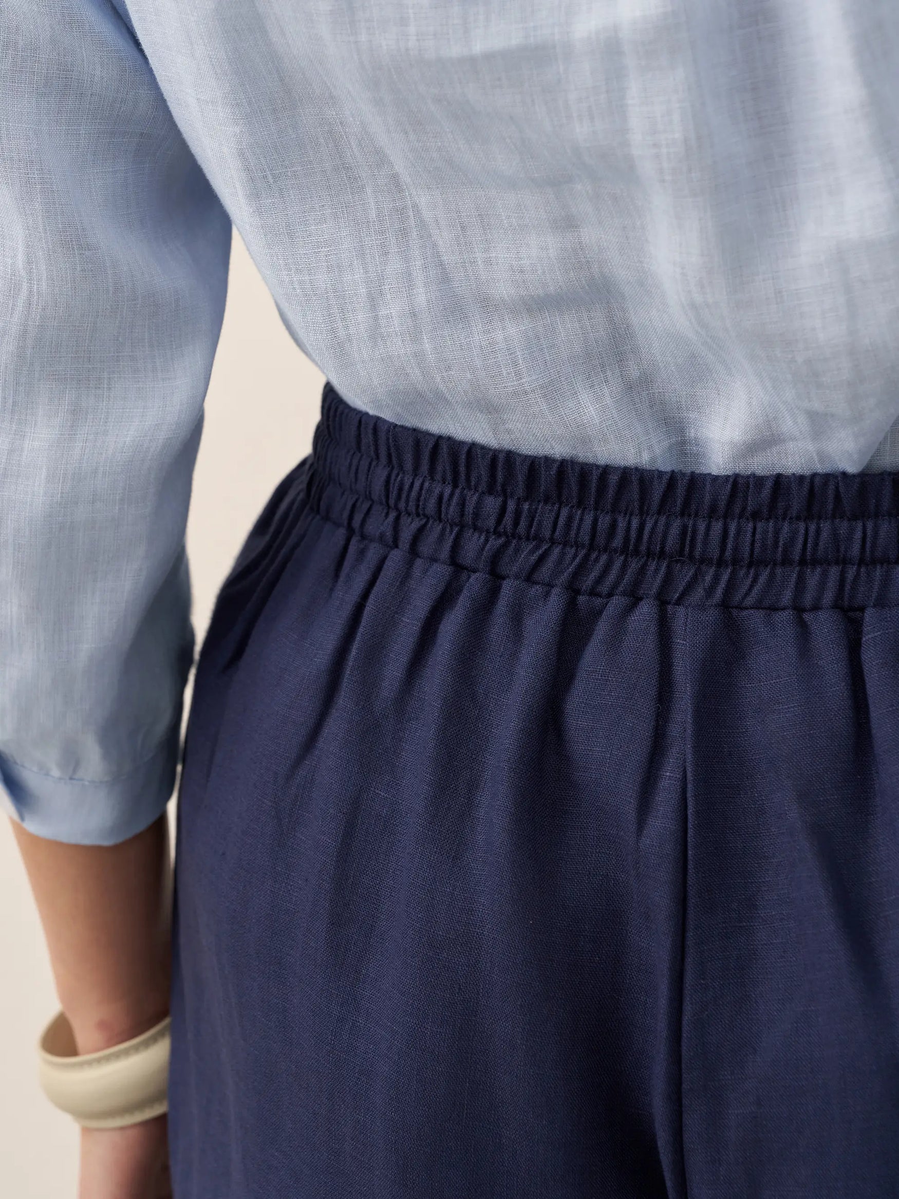 100% Linen Classic Pants LYON by LINTICO for women