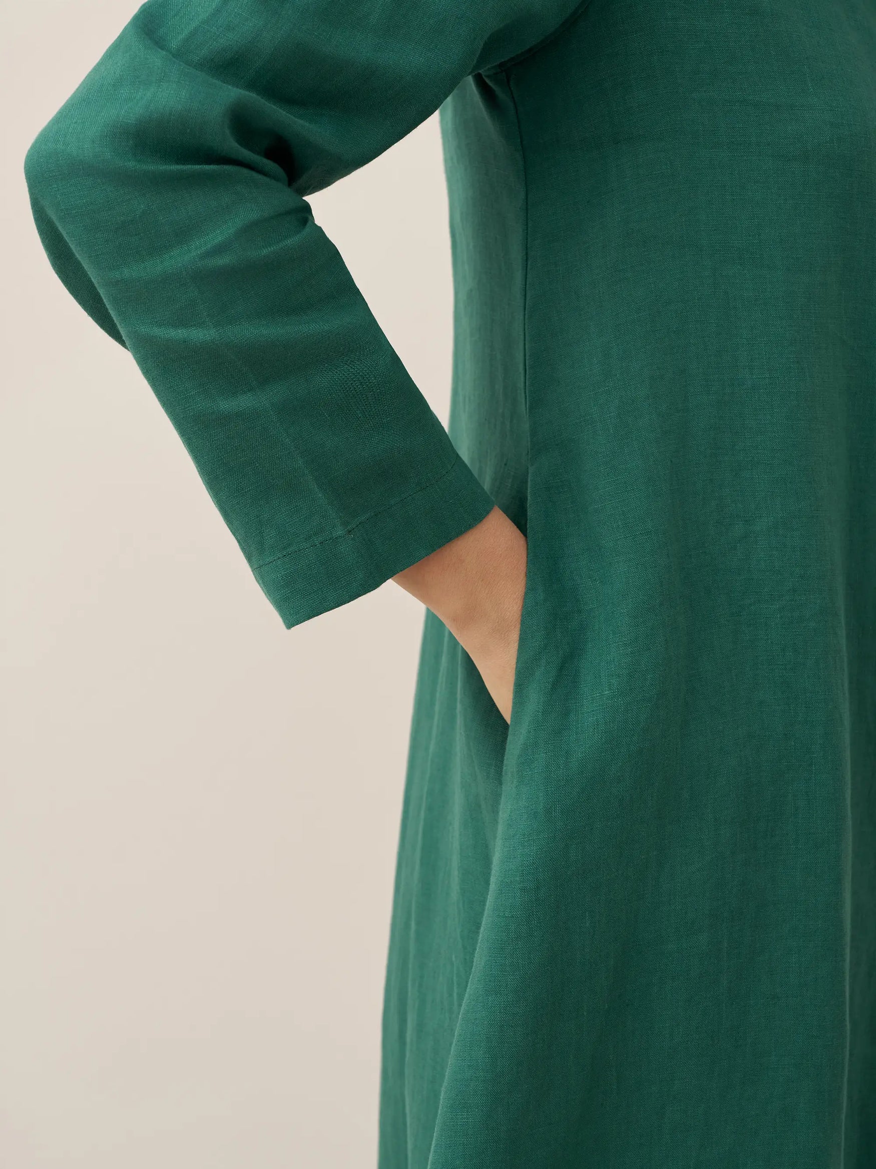 LINTICO women's linen outfit with maxi dress and midi dress