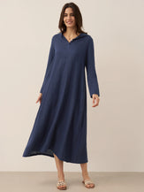 LINTICO women's linen outfit with maxi dress and midi dress
