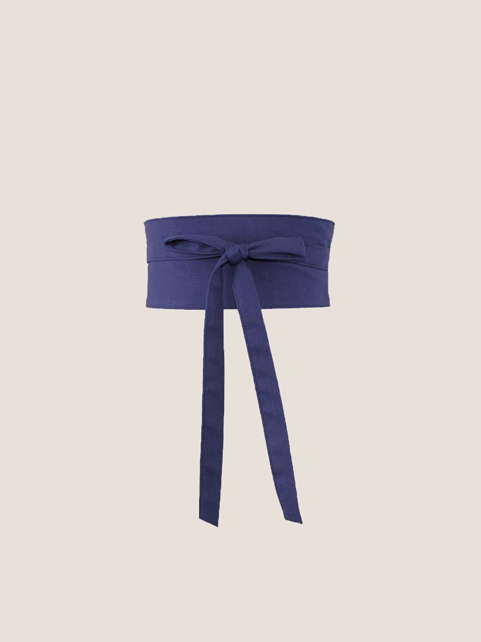Linen Wide Tie-Front Waist Belt ZAFIRA by LINTICO for women