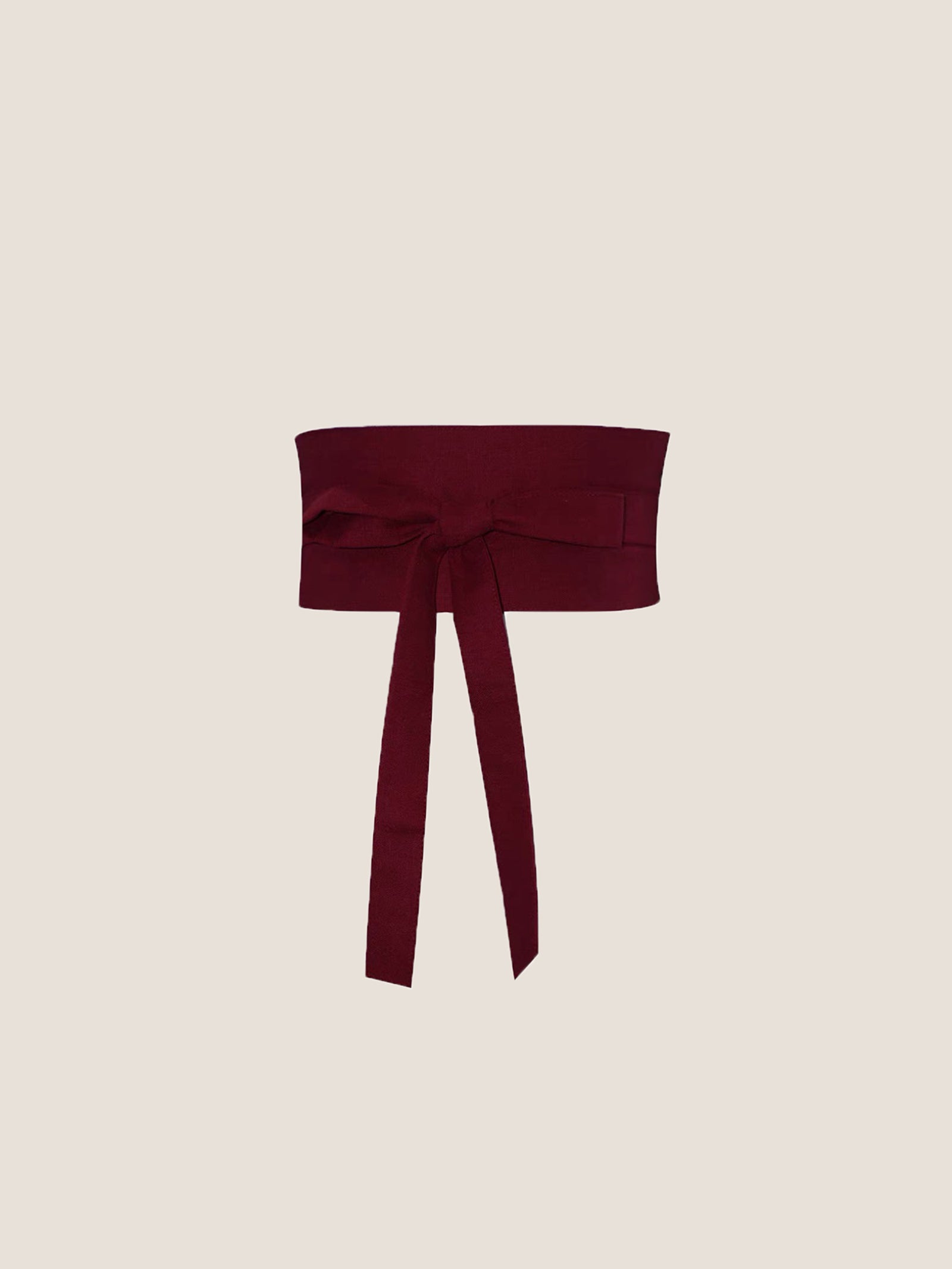 Linen Wide Tie-Front Waist Belt ZAFIRA by LINTICO for women