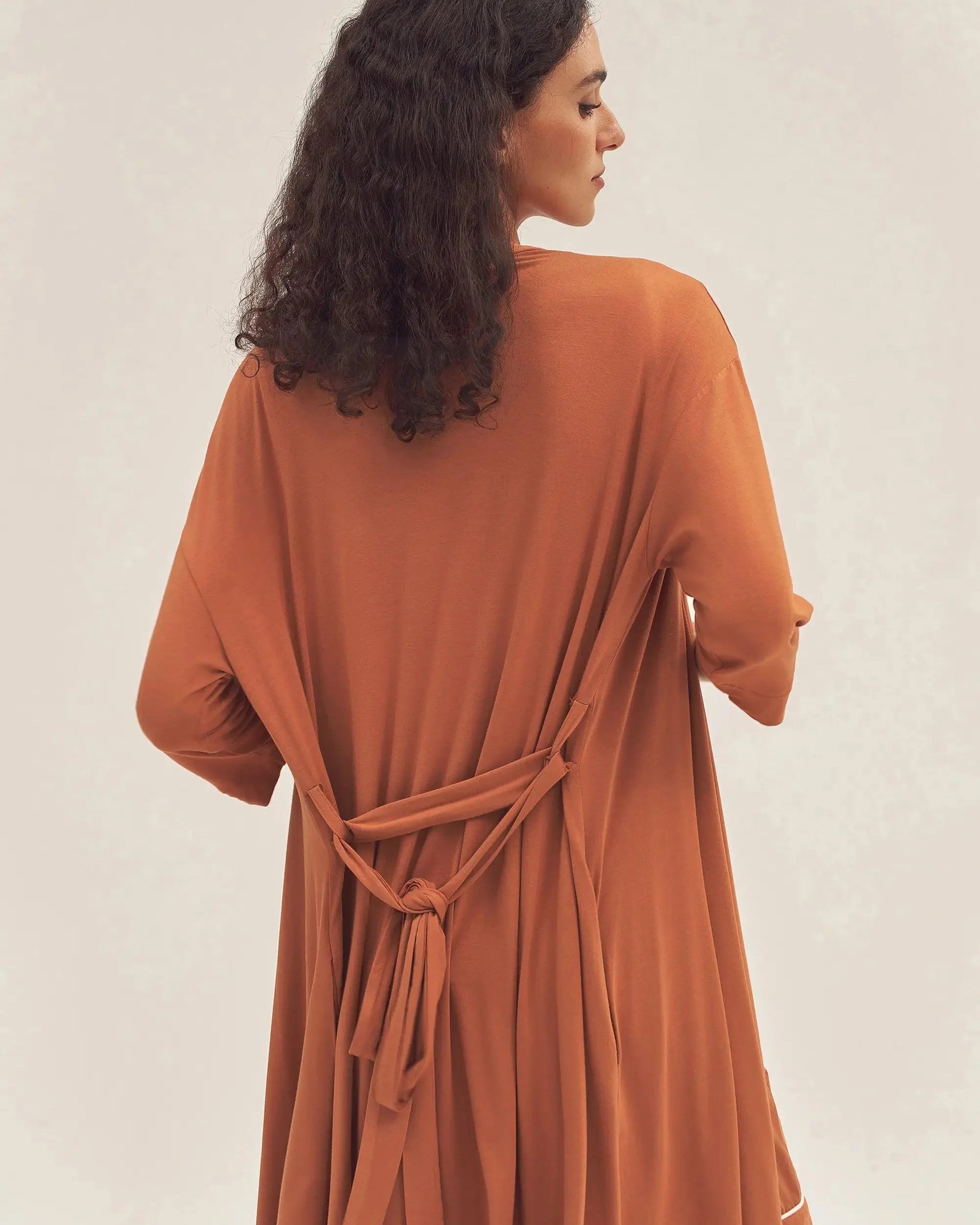 Bamboo Kimono Robe EVE - LOUNGEWEAR-Bamboo PJS