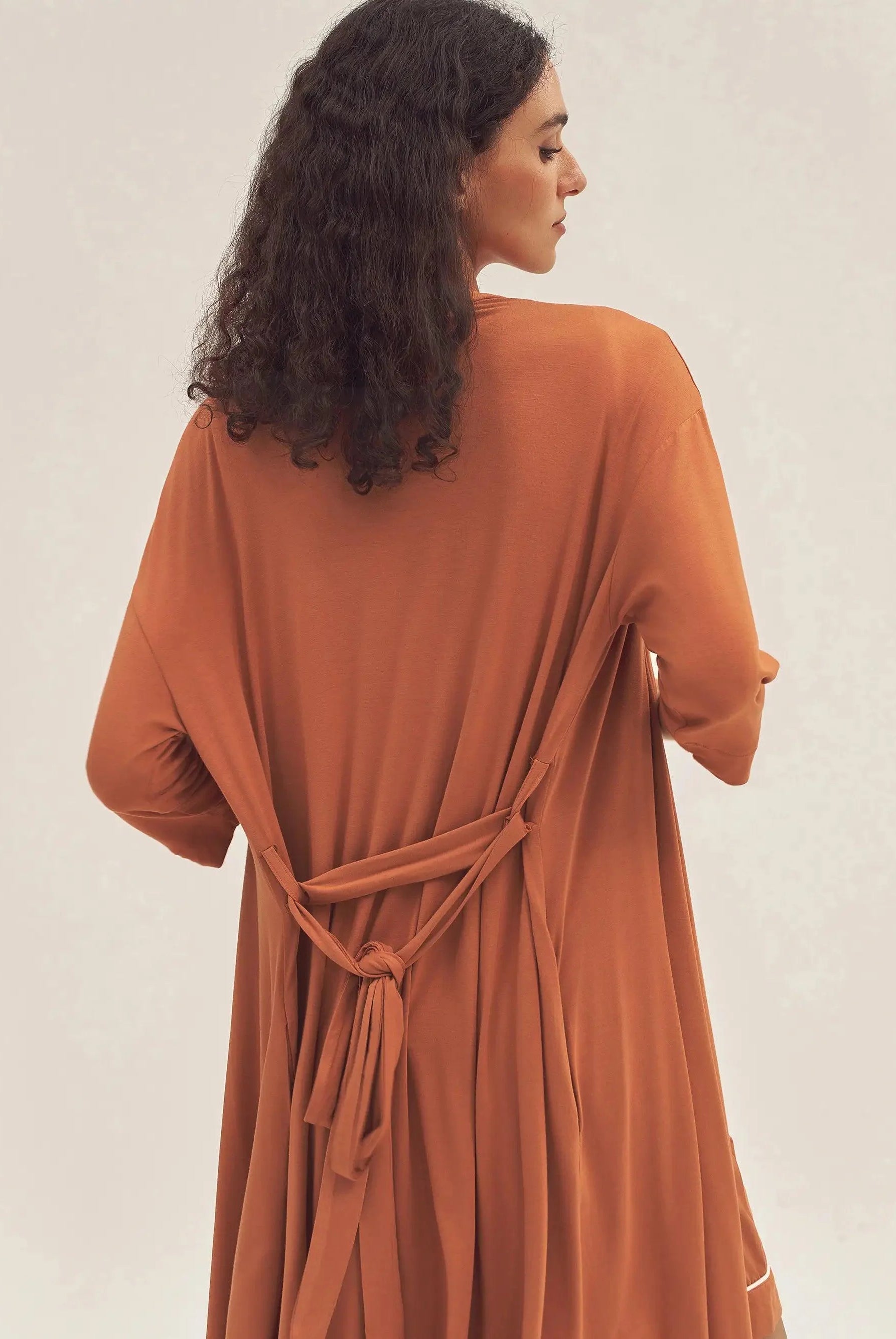 Bamboo Kimono Robe EVE - LOUNGEWEAR-Bamboo PJS