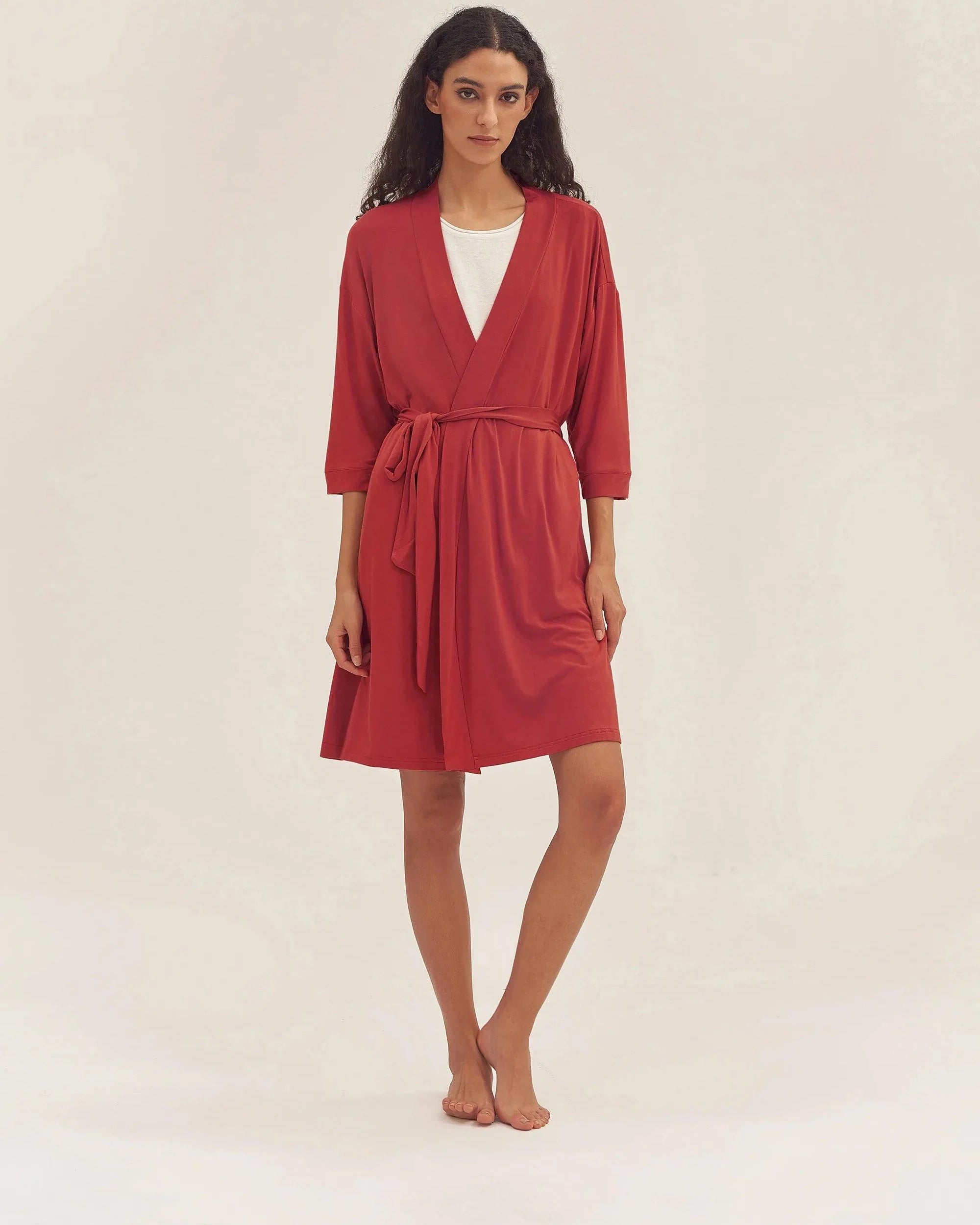Bamboo Kimono Robe EVE - LOUNGEWEAR-Bamboo PJS