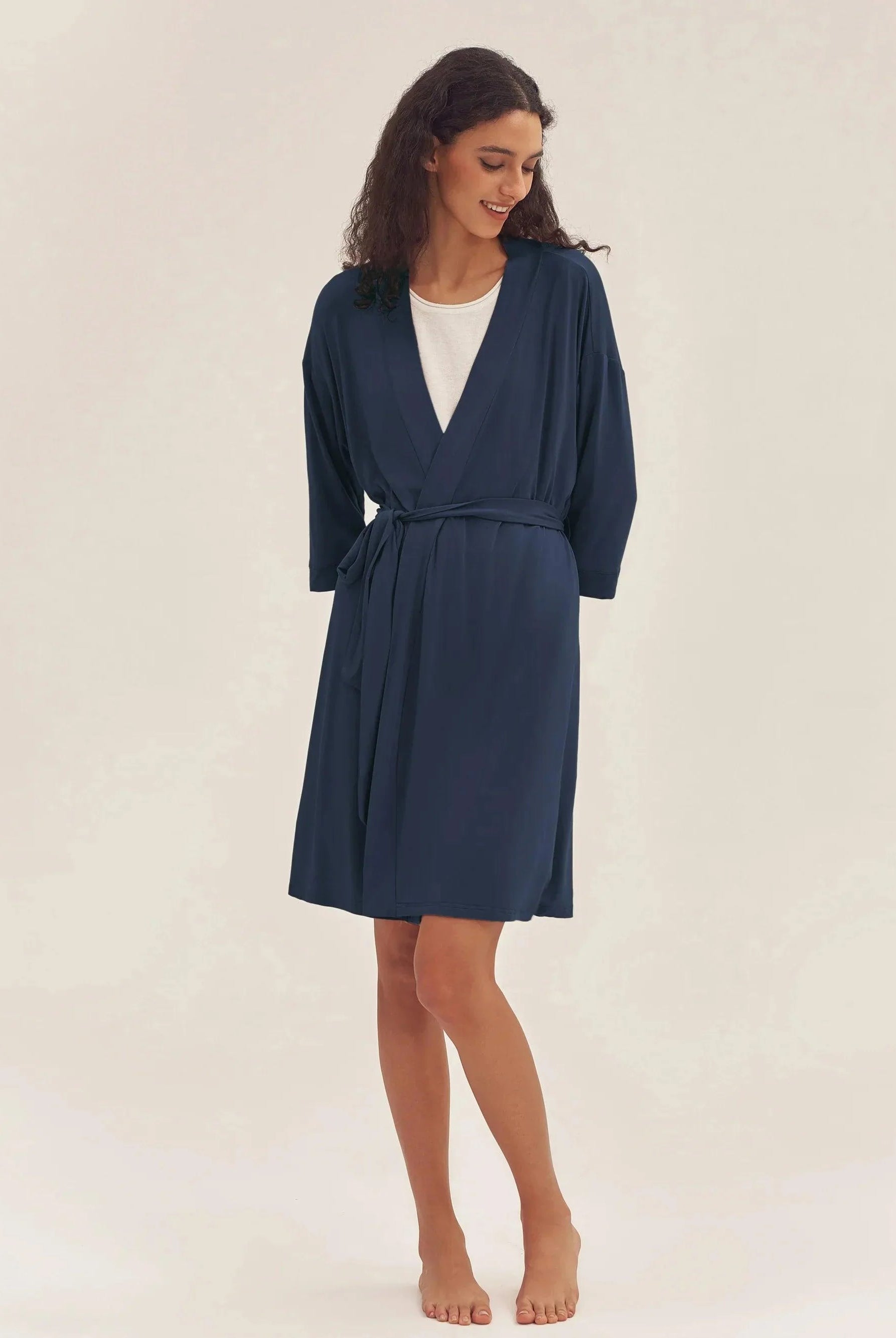 Bamboo Kimono Robe EVE - LOUNGEWEAR-Bamboo PJS