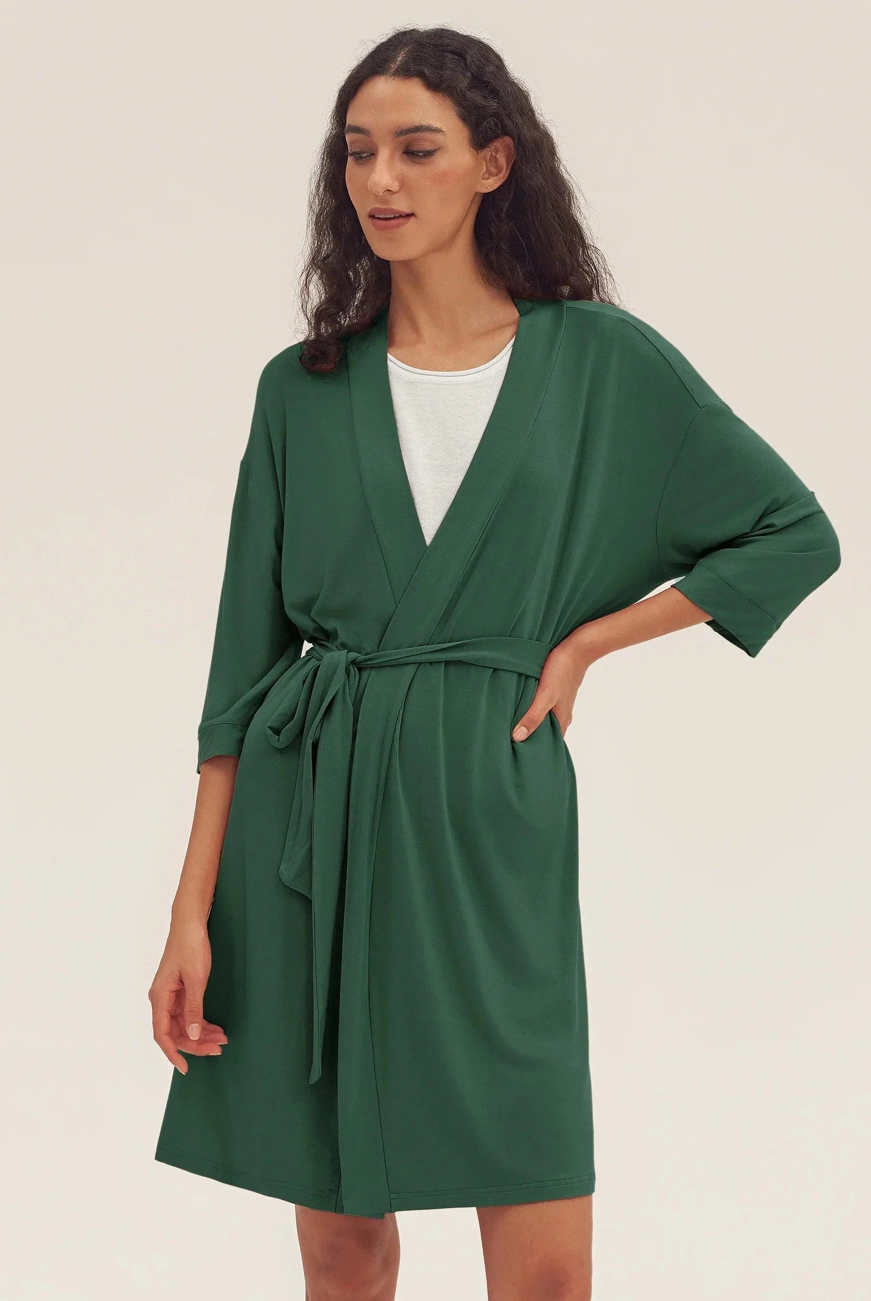 Bamboo Kimono Robe EVE - LOUNGEWEAR-Bamboo PJS
