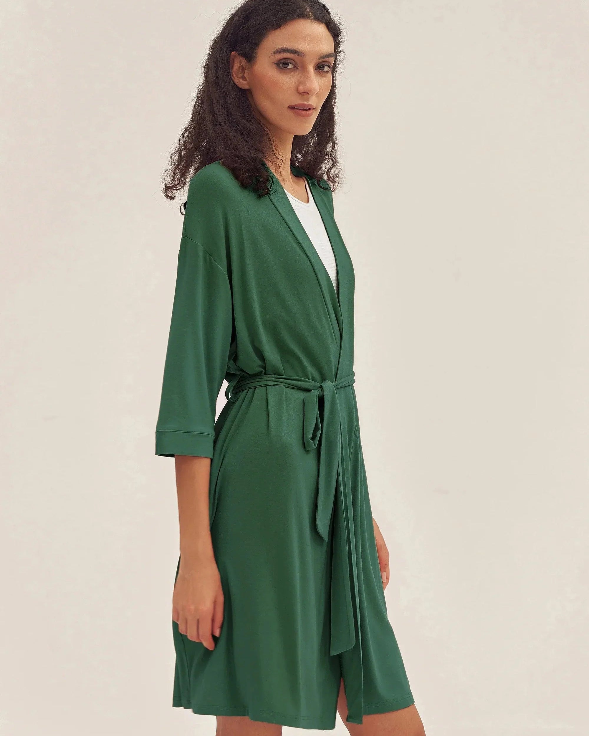 Bamboo Kimono Robe EVE - LOUNGEWEAR-Bamboo PJS