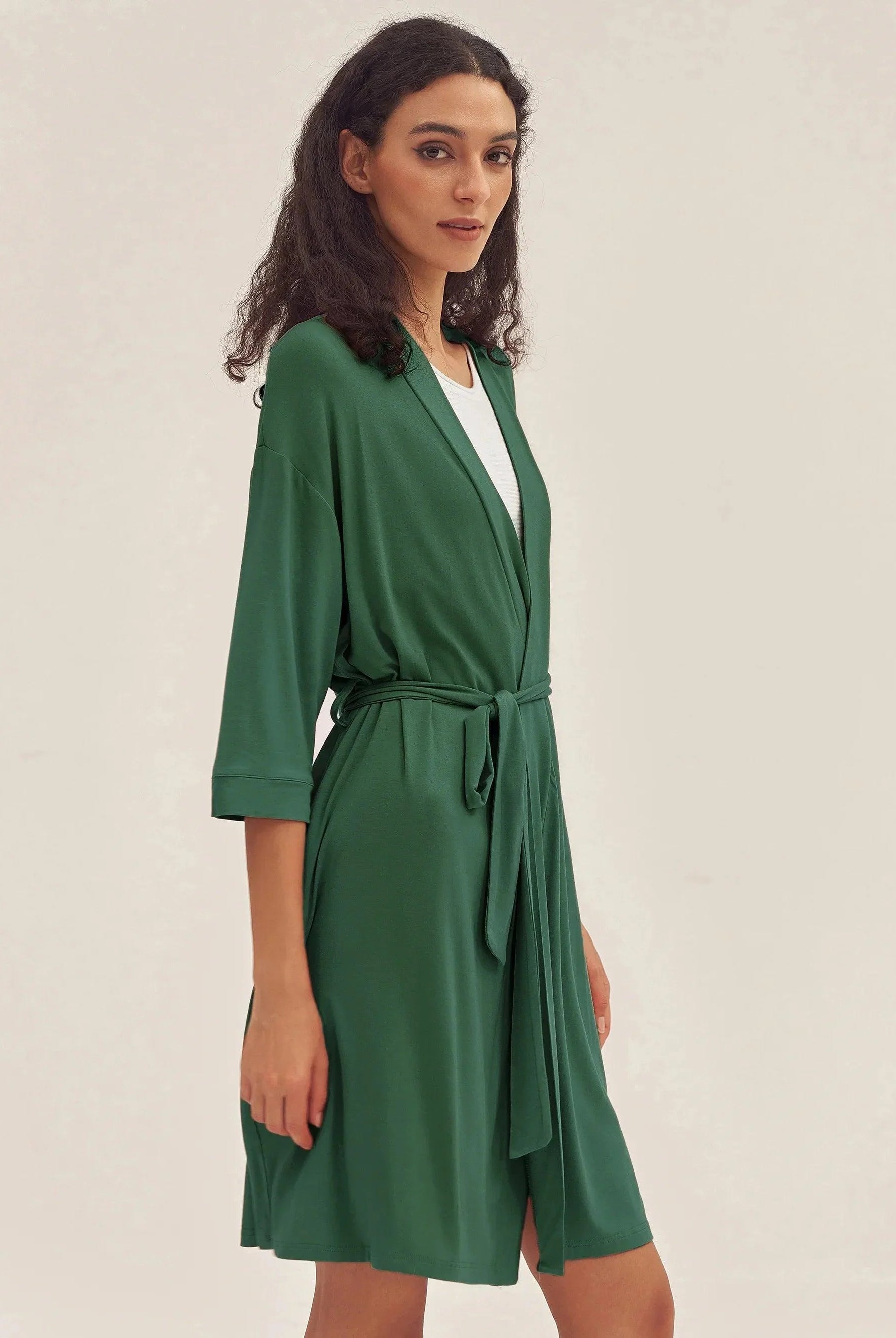 Bamboo Kimono Robe EVE - LOUNGEWEAR-Bamboo PJS