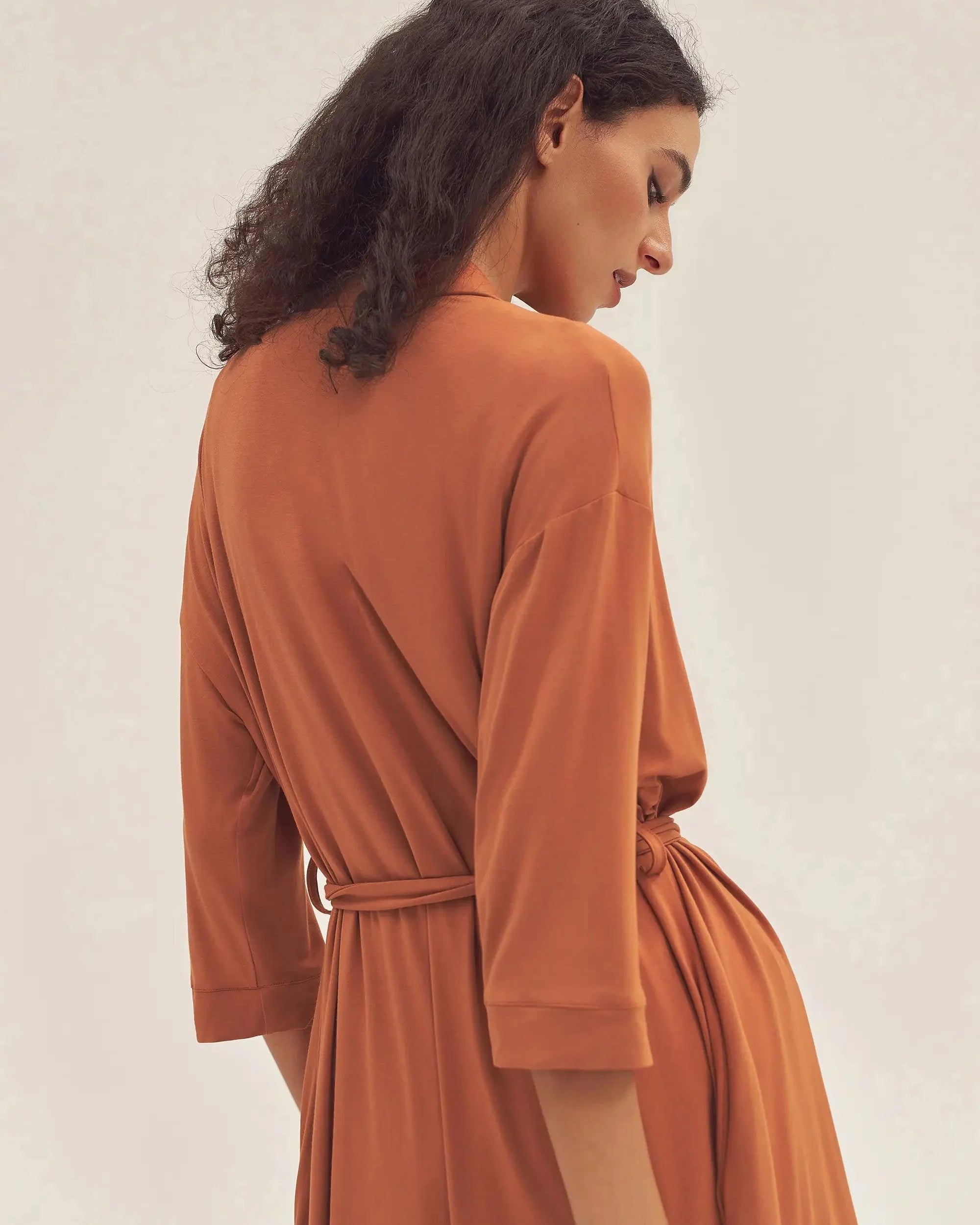 Bamboo Kimono Robe EVE - LOUNGEWEAR-Bamboo PJS