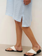 100% Linen V-Neck Pullover Shirt Dress JADEN - DRESSES-Linen Mini