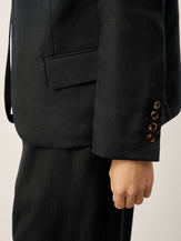 Linen-Lyocell Relaxed V-neck Tailored Blazer VERITY by LINTICO for women