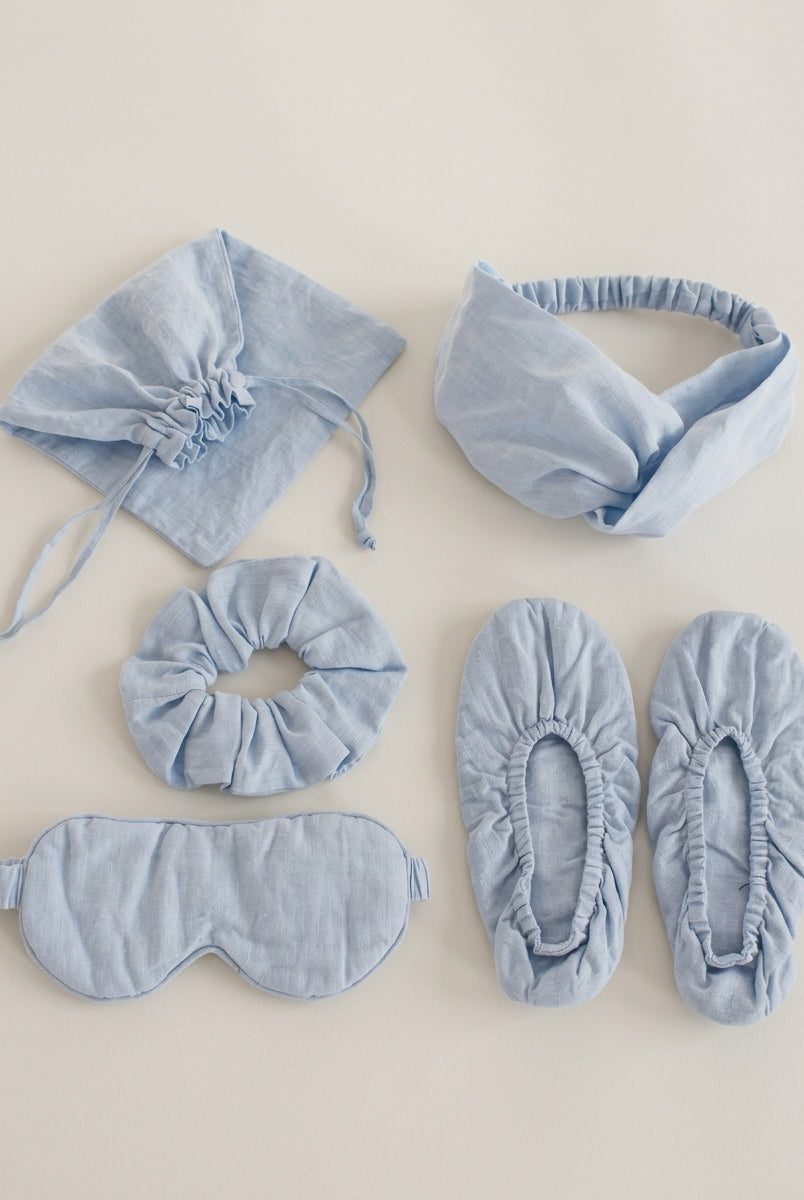 Linen Sleep and Travel Comfort Set by LINTICO for women