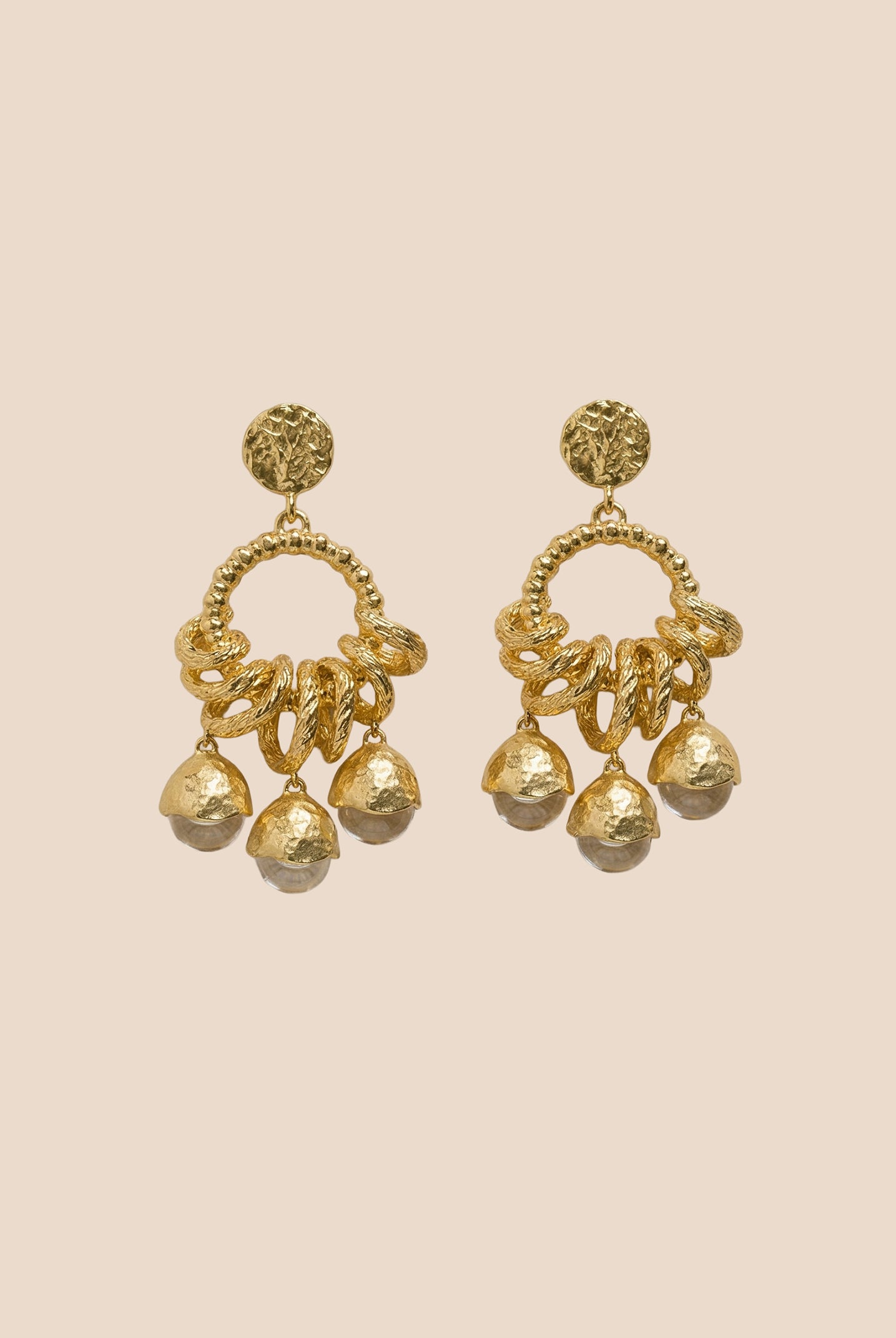 Vintage Fruit Charm Statement Earrings by LINTICO