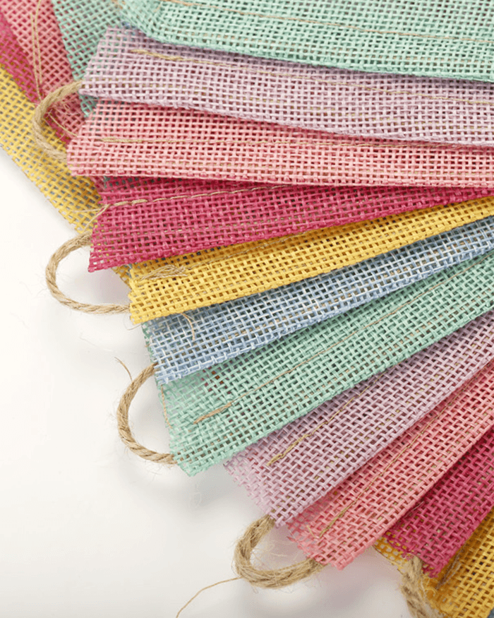 Sustainable Linen-Look Bunting Flags - One-Size - ACCESSORIES-Others