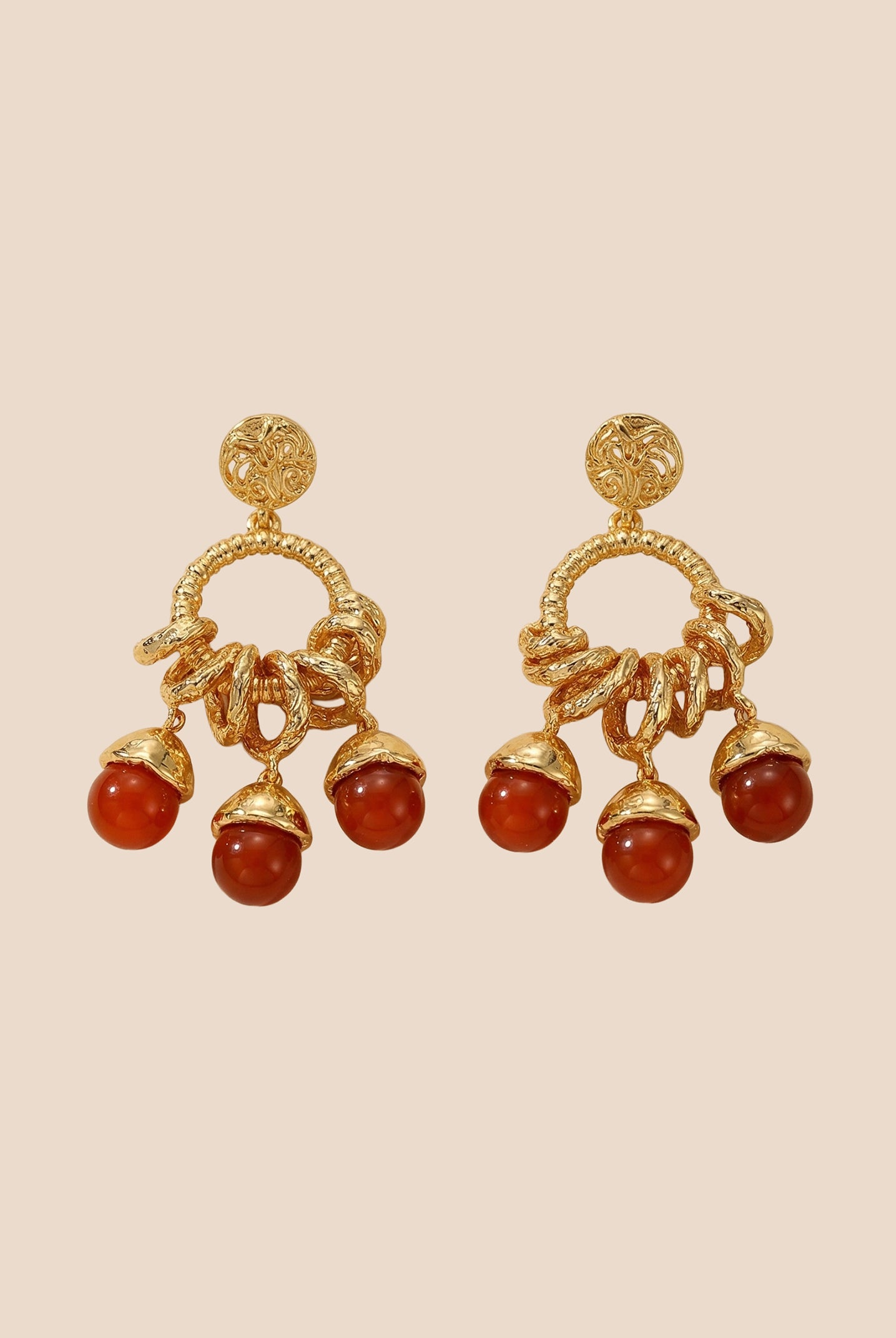 Vintage Fruit Charm Statement Earrings by LINTICO