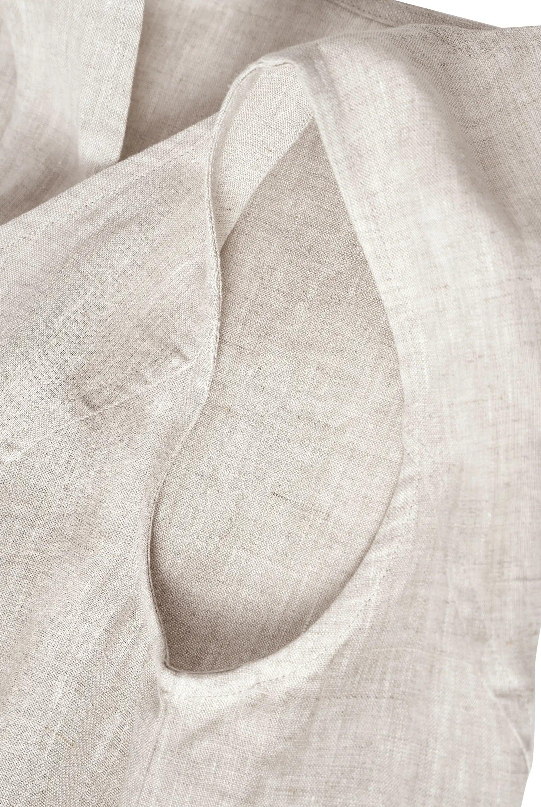 100% Linen Swing Beach Tank Dress GIANA - DRESSES-Linen Midi