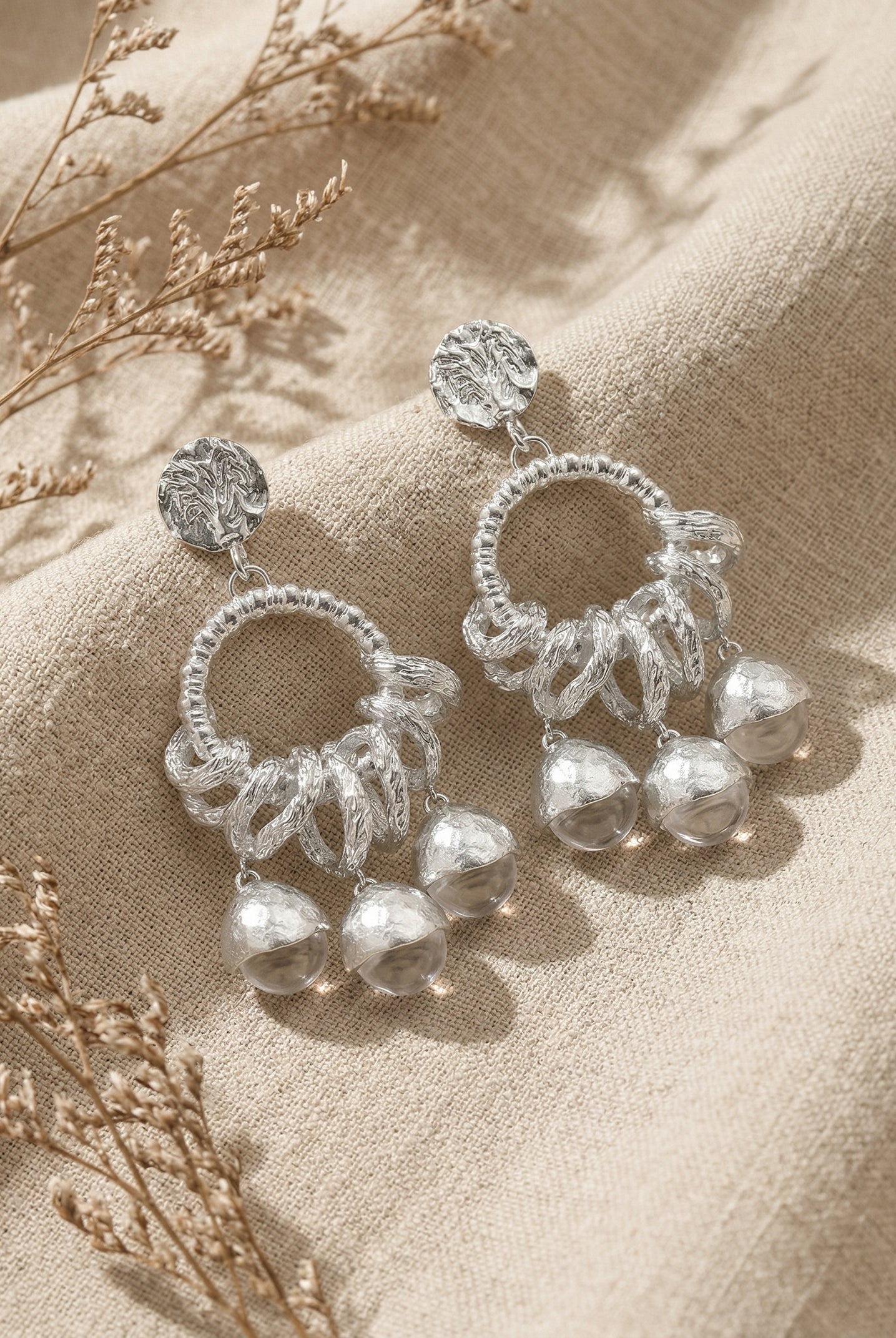 Vintage Fruit Charm Statement Earrings by LINTICO