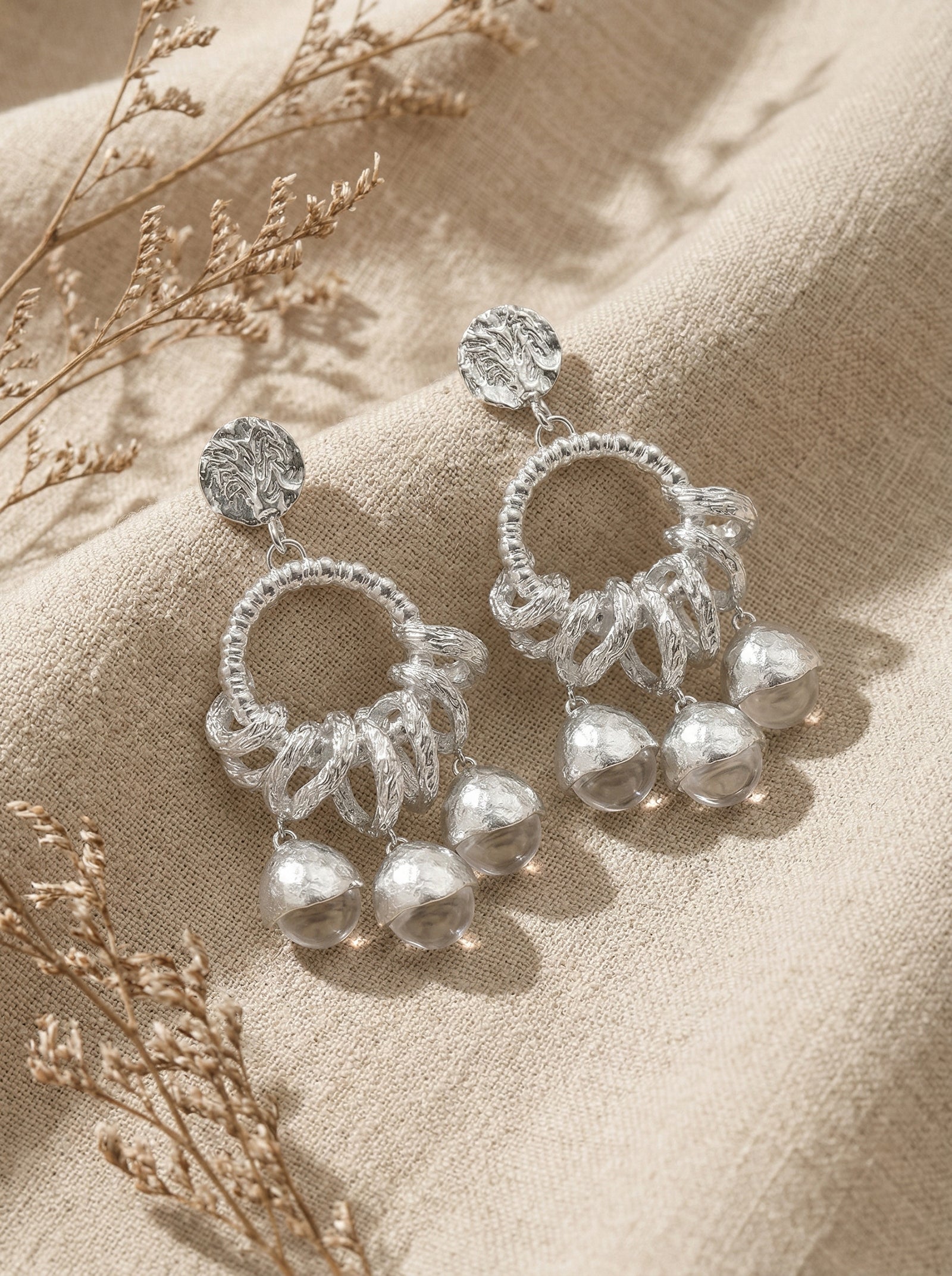 Vintage Fruit Charm Statement Earrings by LINTICO
