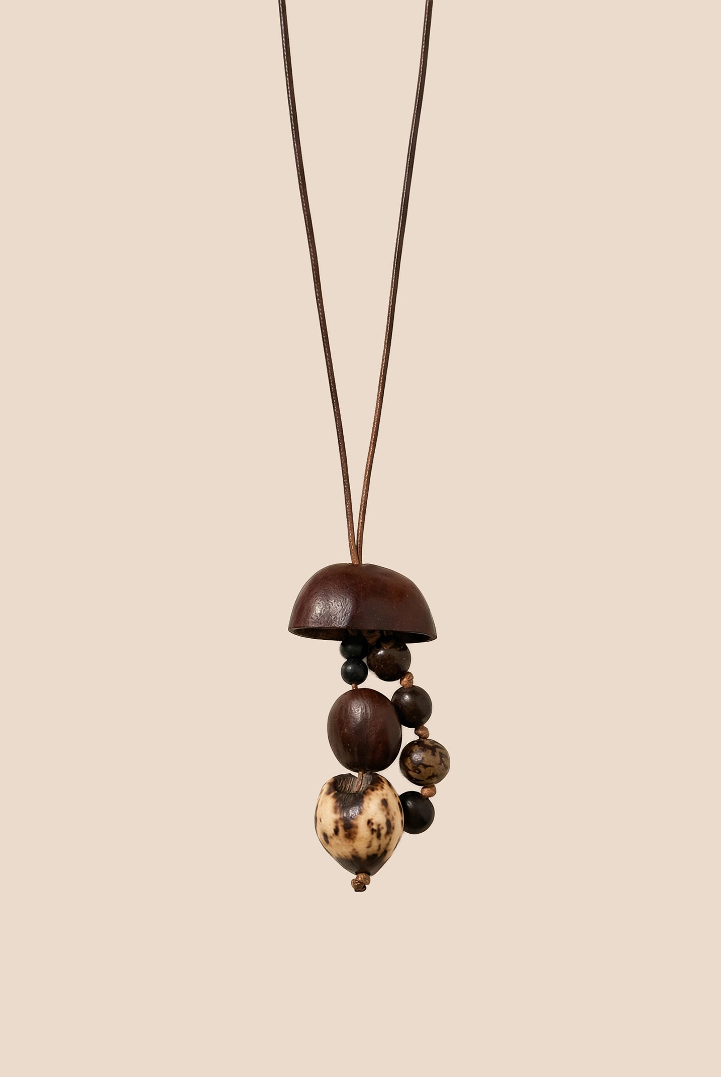 Artisanal Woodland Pendant Necklace by LINTICO