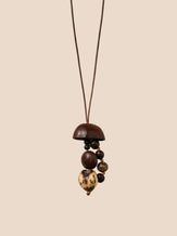 Artisanal Woodland Pendant Necklace by LINTICO