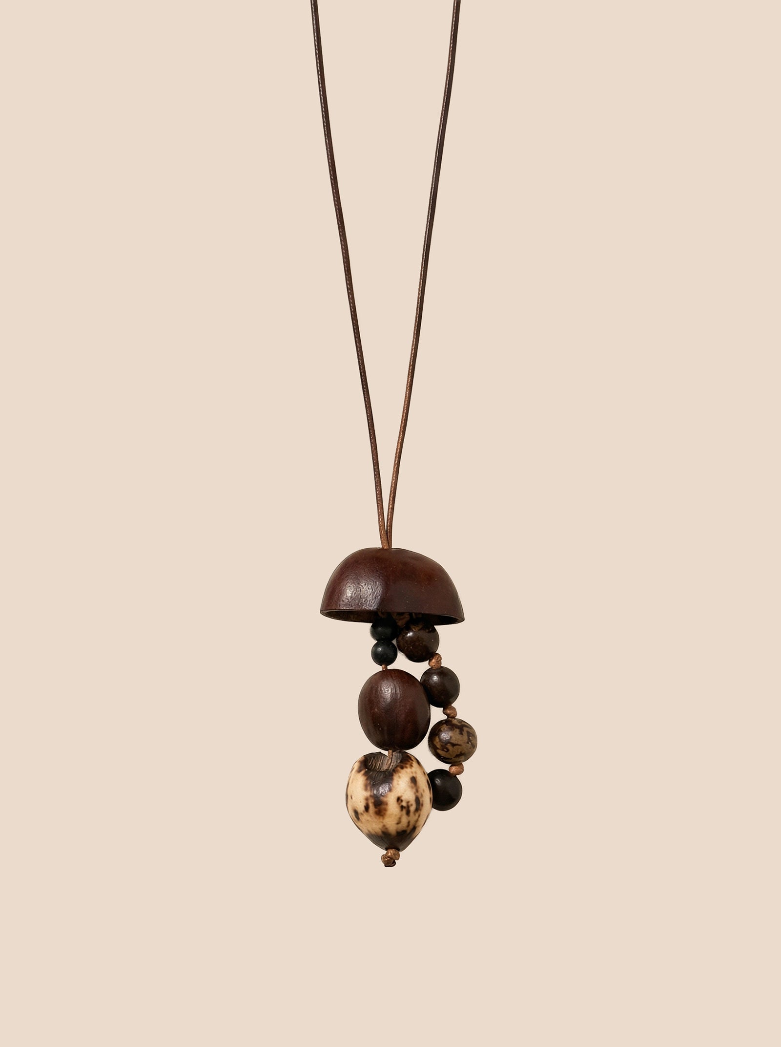Artisanal Woodland Pendant Necklace by LINTICO