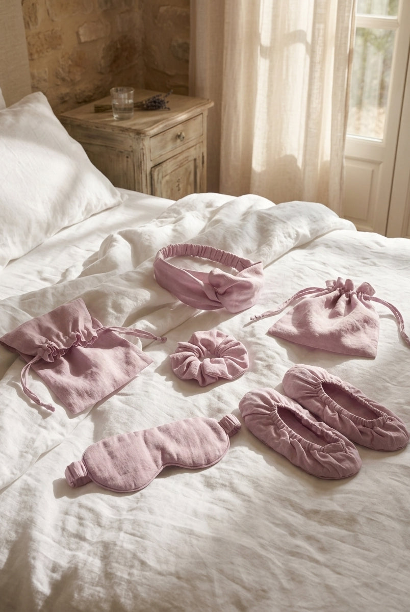 Linen Sleep and Travel Comfort Set by LINTICO for women