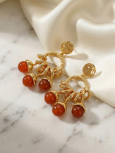 Vintage Fruit Charm Statement Earrings by LINTICO