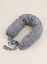 Linen Adjustable Neck Support Travel Pillow by LINTICO for women