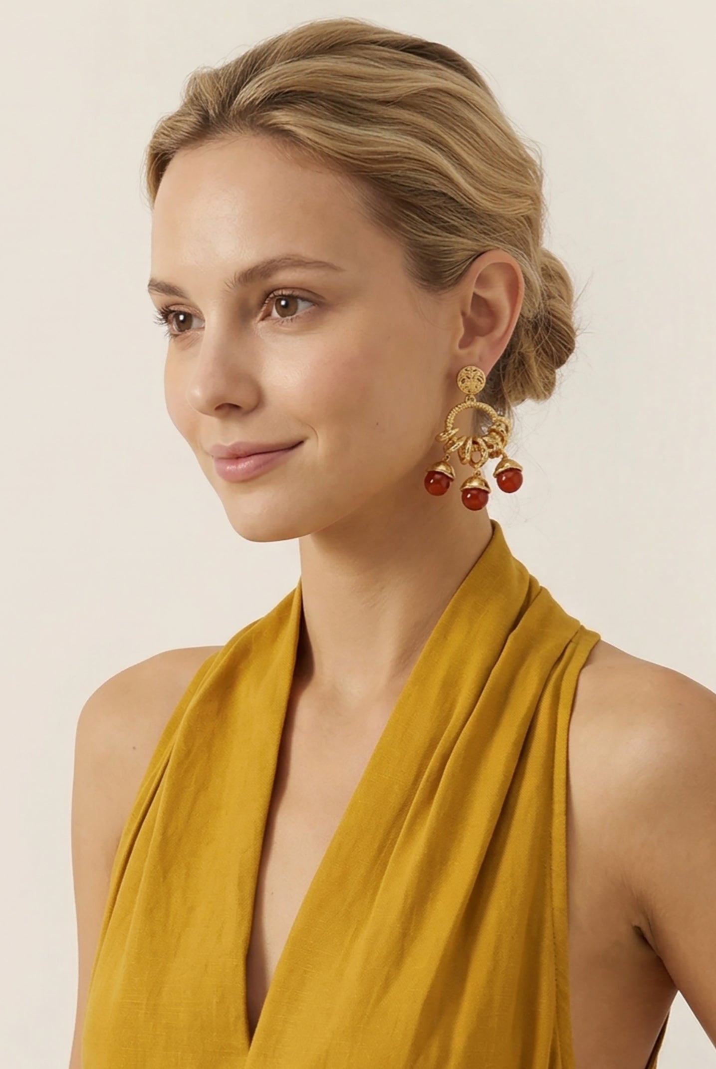 Vintage Fruit Charm Statement Earrings by LINTICO