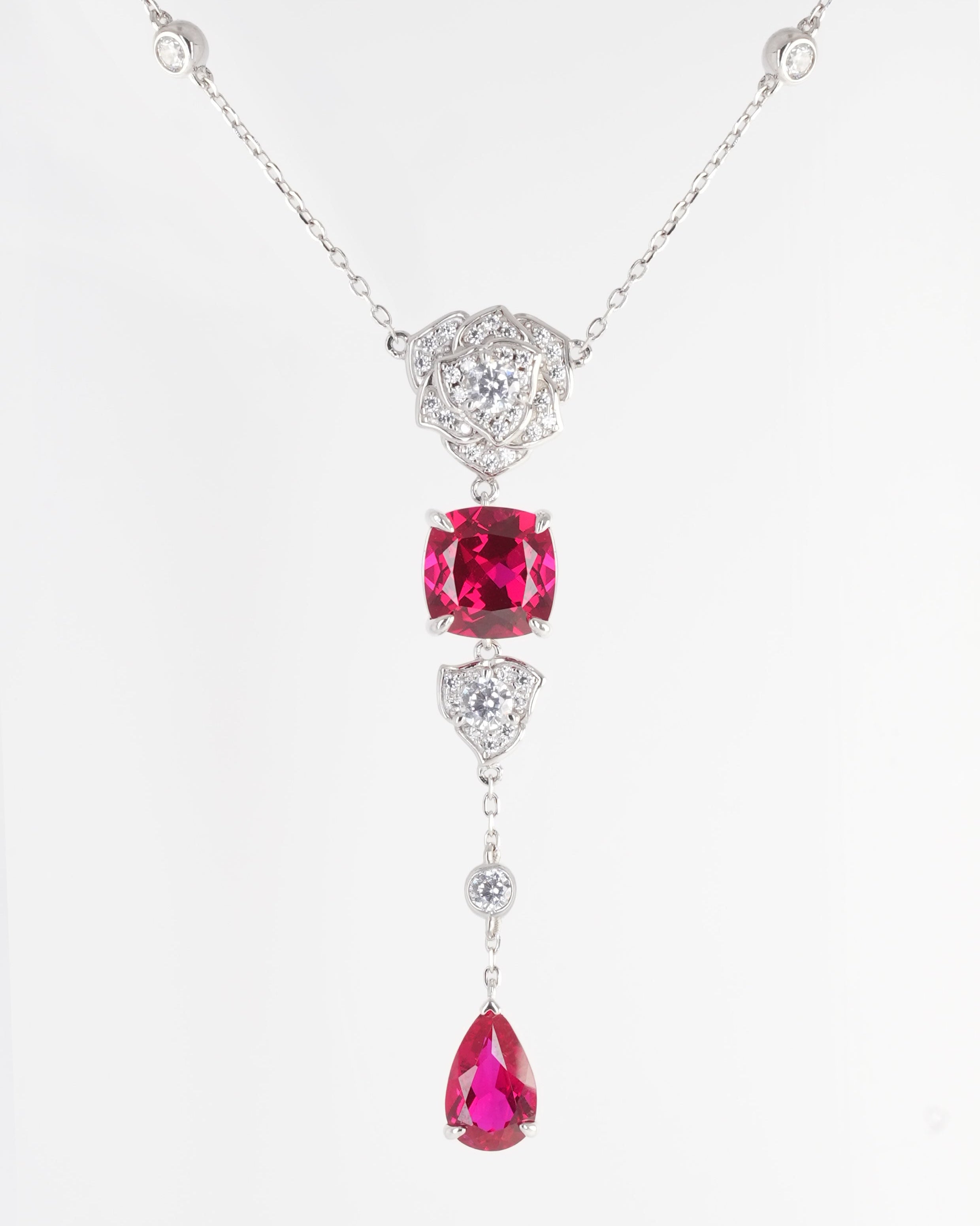 Exquisite Ruby Necklace - Veil - One-Size - ACCESSORIES-Jewelry
