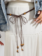 Cotton-Linen Knotted Belt by LINTICO for women