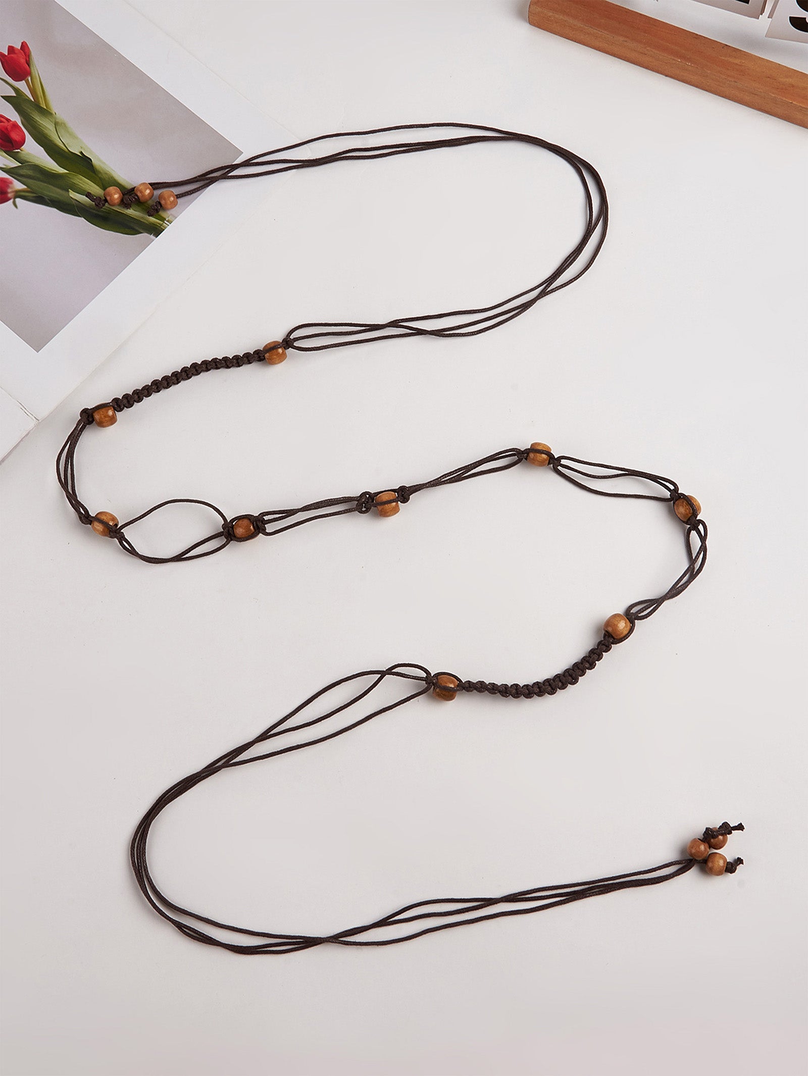 Cotton-Linen Knotted Belt by LINTICO for women