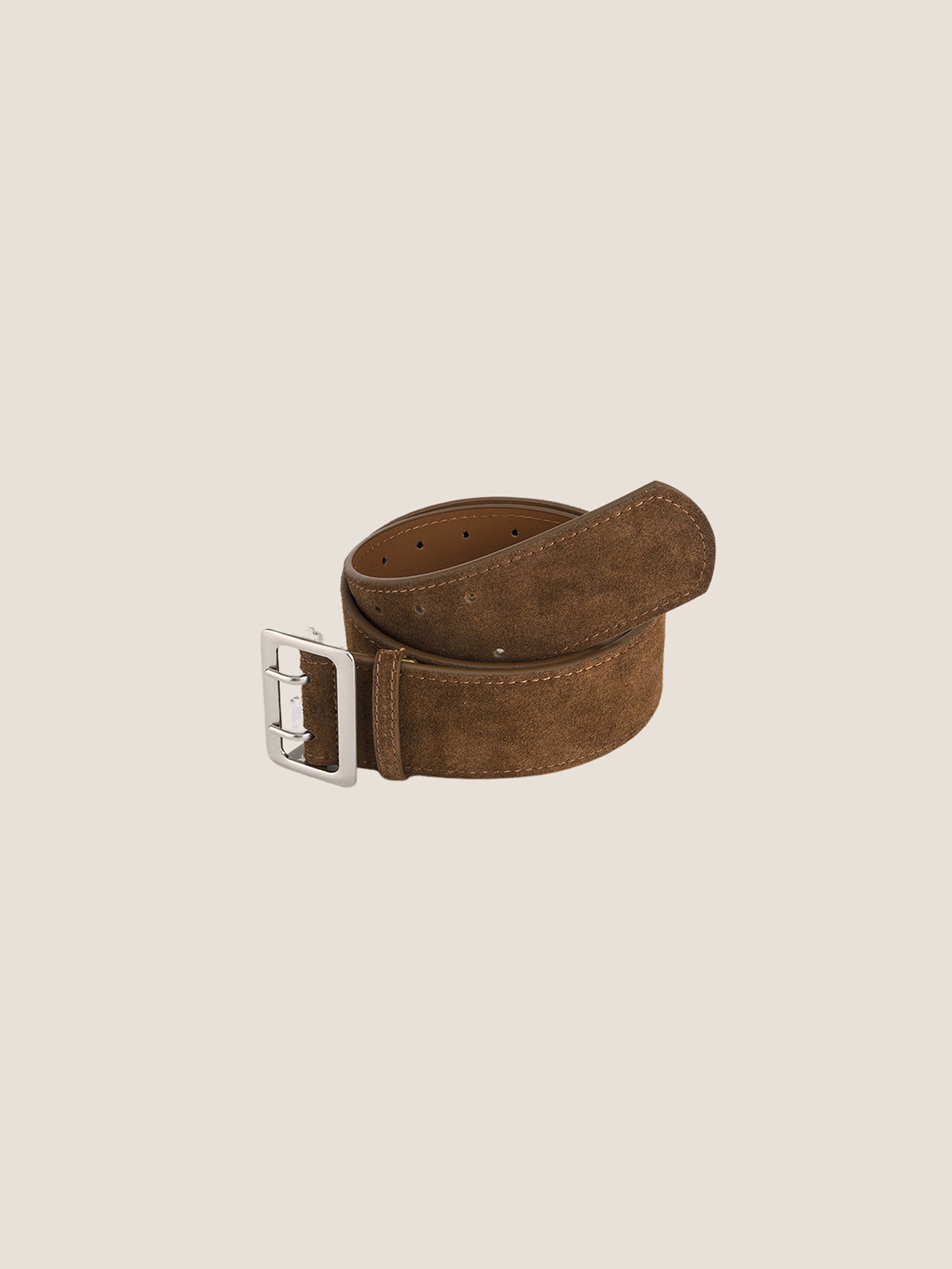 Cowhide Wide Retro Matte Belt by LINTICO