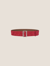Cowhide Wide Retro Matte Belt by LINTICO