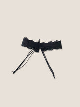 Lace-Trimmed Waist Cincher Belt by LINTICO