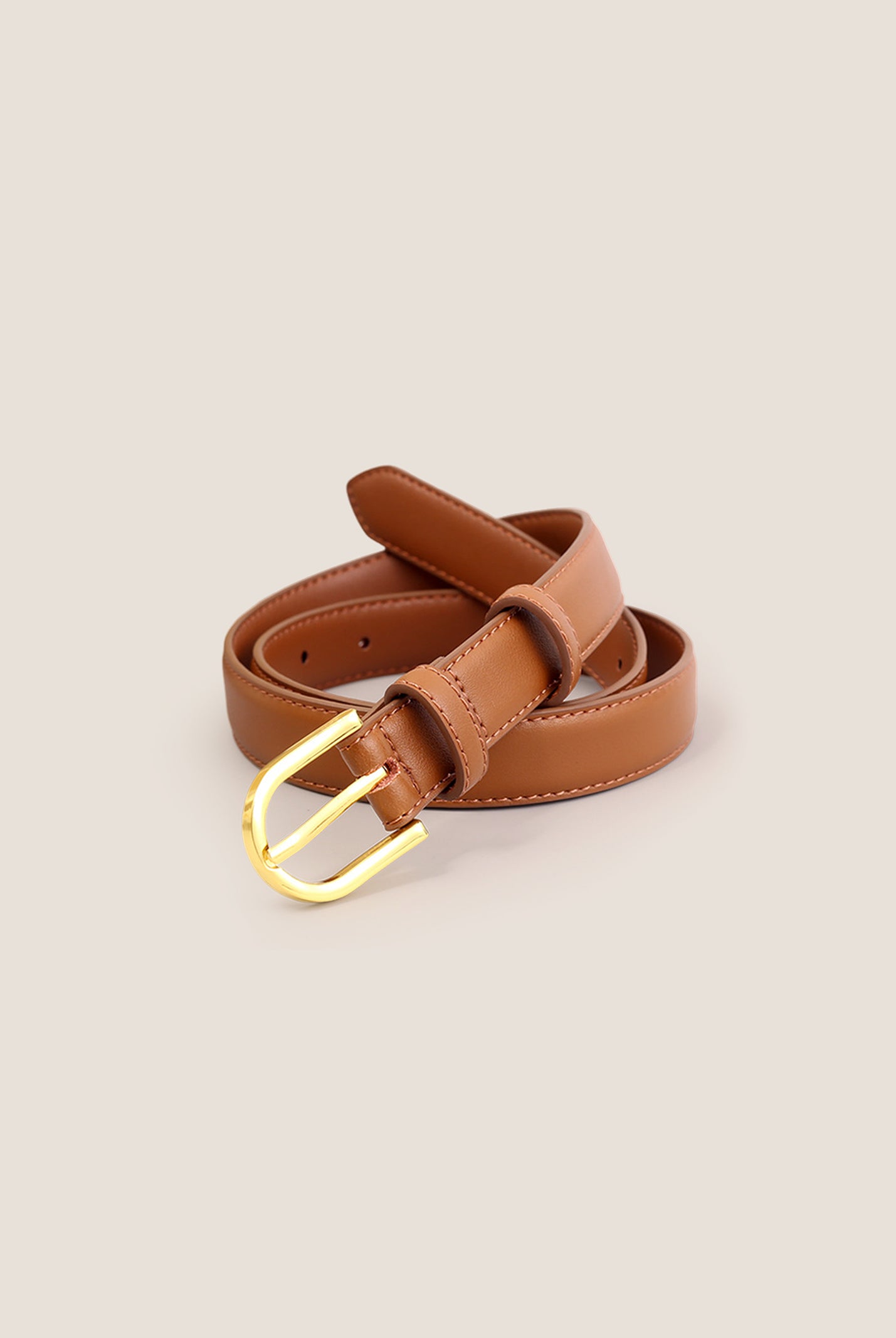 Premium Cowhide Belt With Retro Electroplated Alloy Buckle by LINTICO