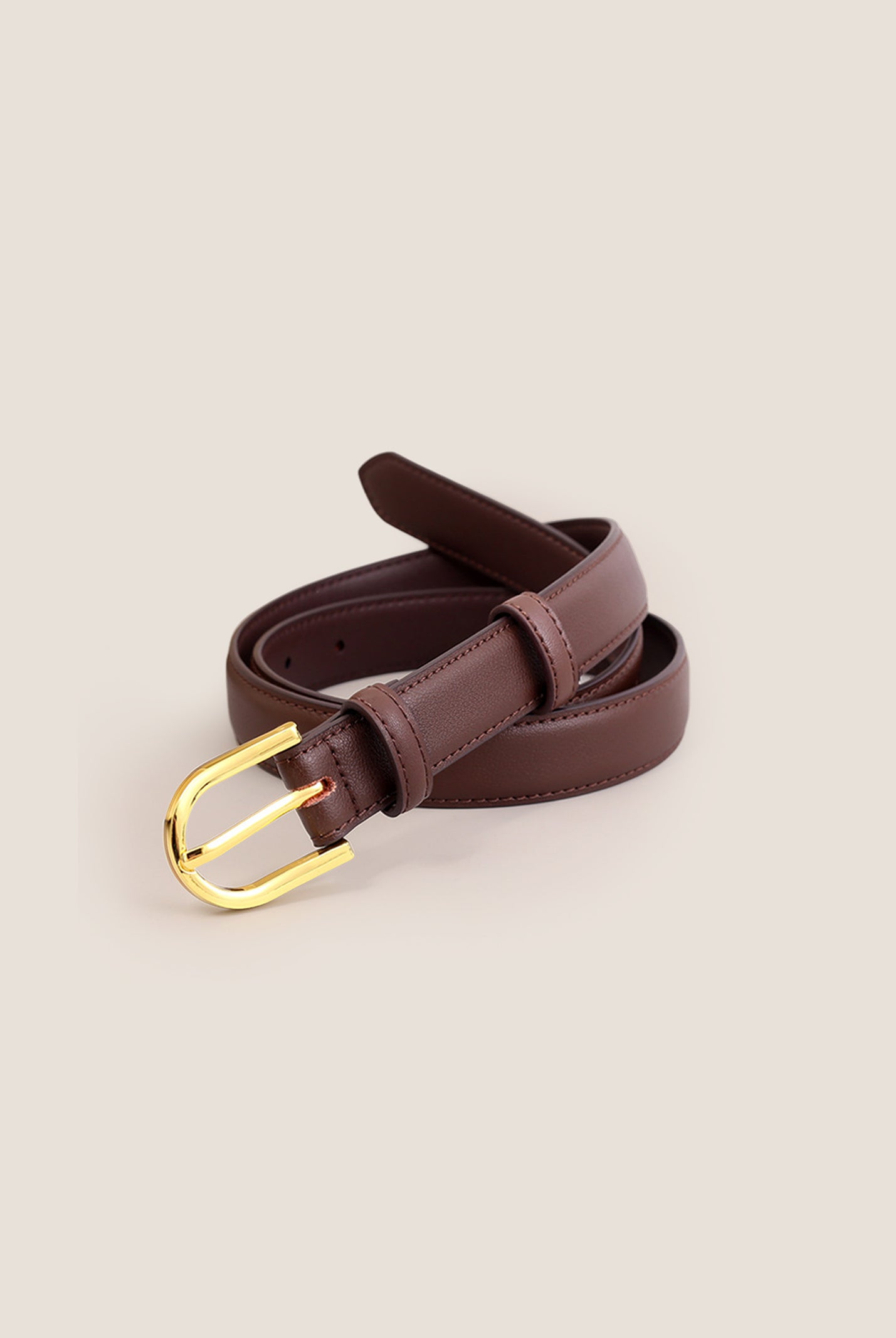 Premium Cowhide Belt With Retro Electroplated Alloy Buckle by LINTICO