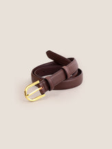 Premium Cowhide Belt With Retro Electroplated Alloy Buckle by LINTICO