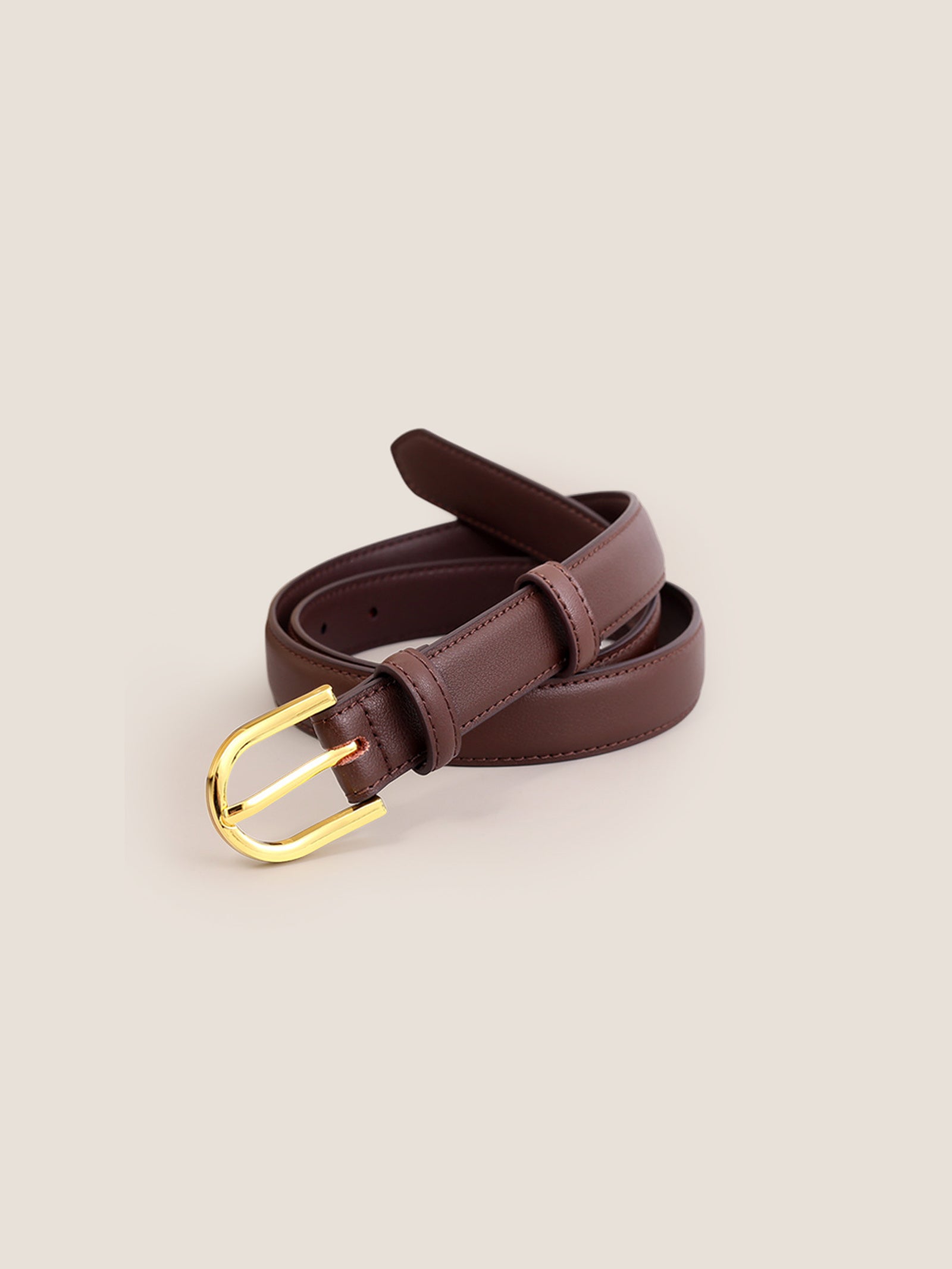 Premium Cowhide Belt With Retro Electroplated Alloy Buckle by LINTICO