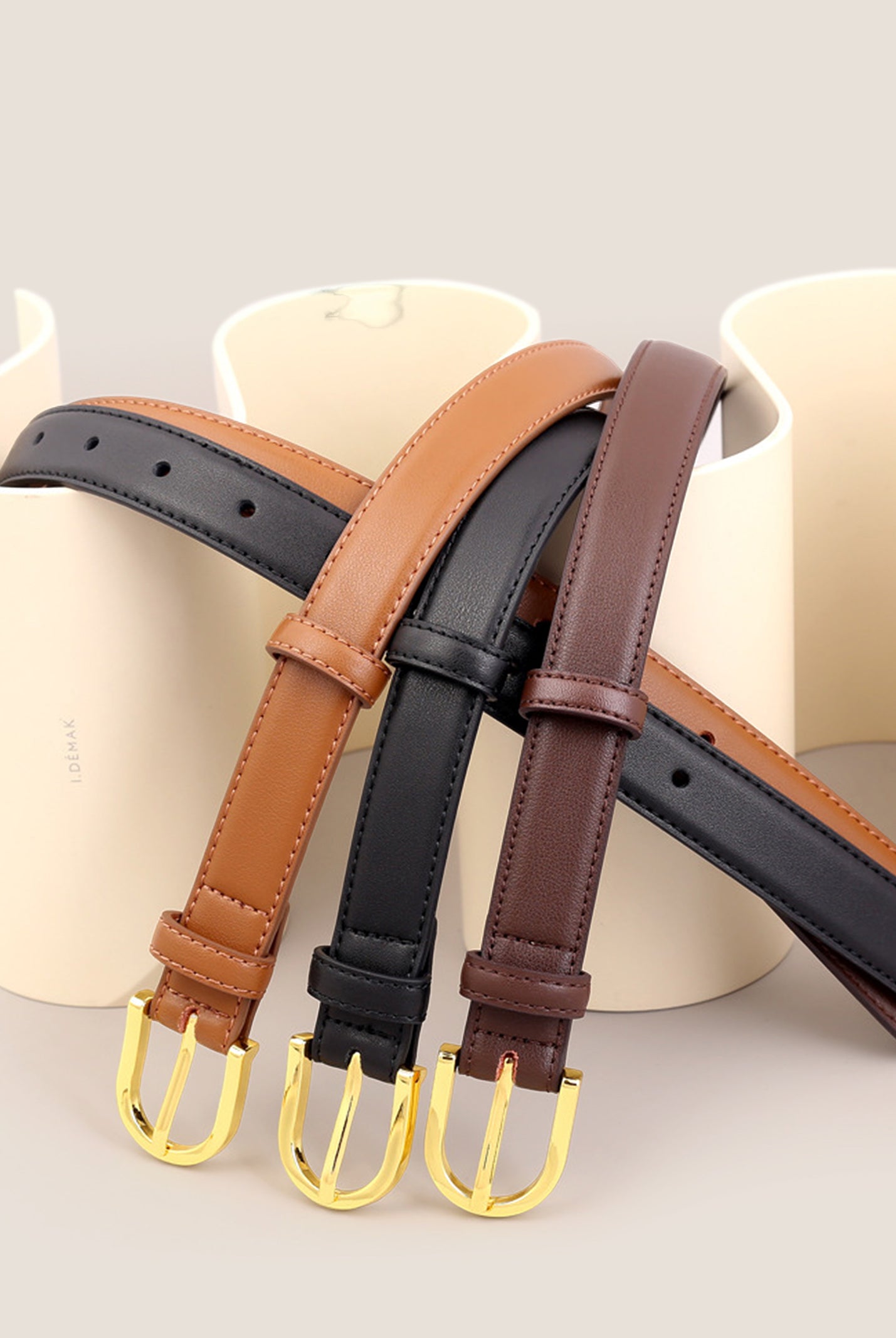 Premium Cowhide Belt With Retro Electroplated Alloy Buckle by LINTICO