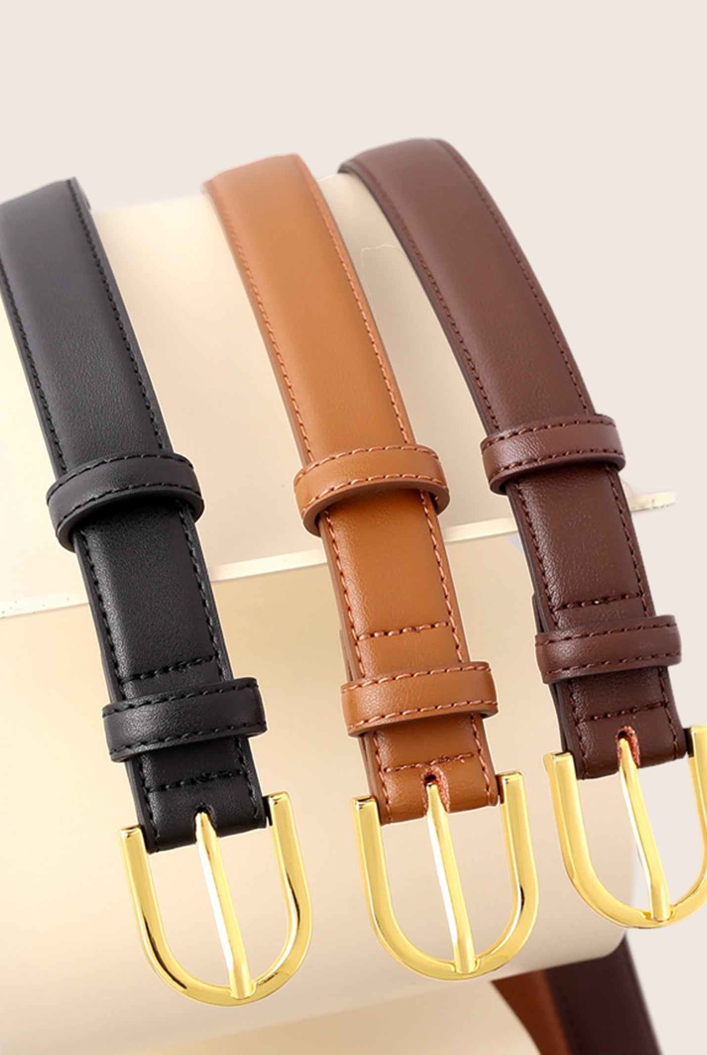 Premium Cowhide Belt With Retro Electroplated Alloy Buckle by LINTICO